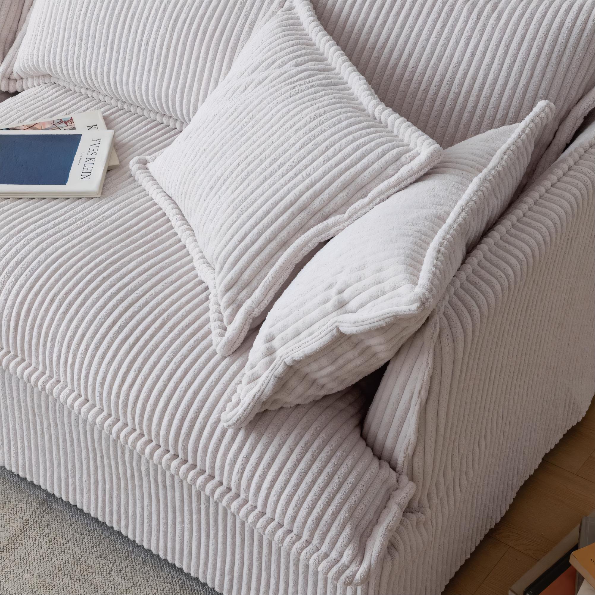 Elarem Washable fabric one-piece straight sofa