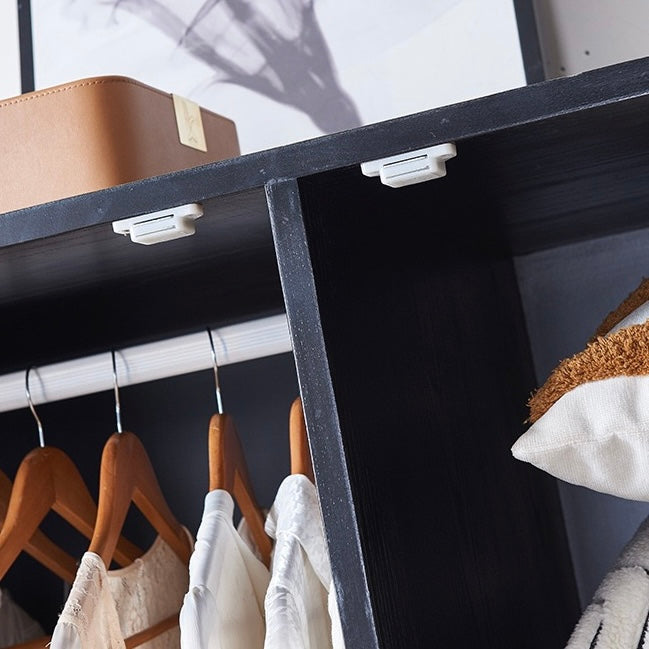 Henova Ash wood natural rattan wardrobe