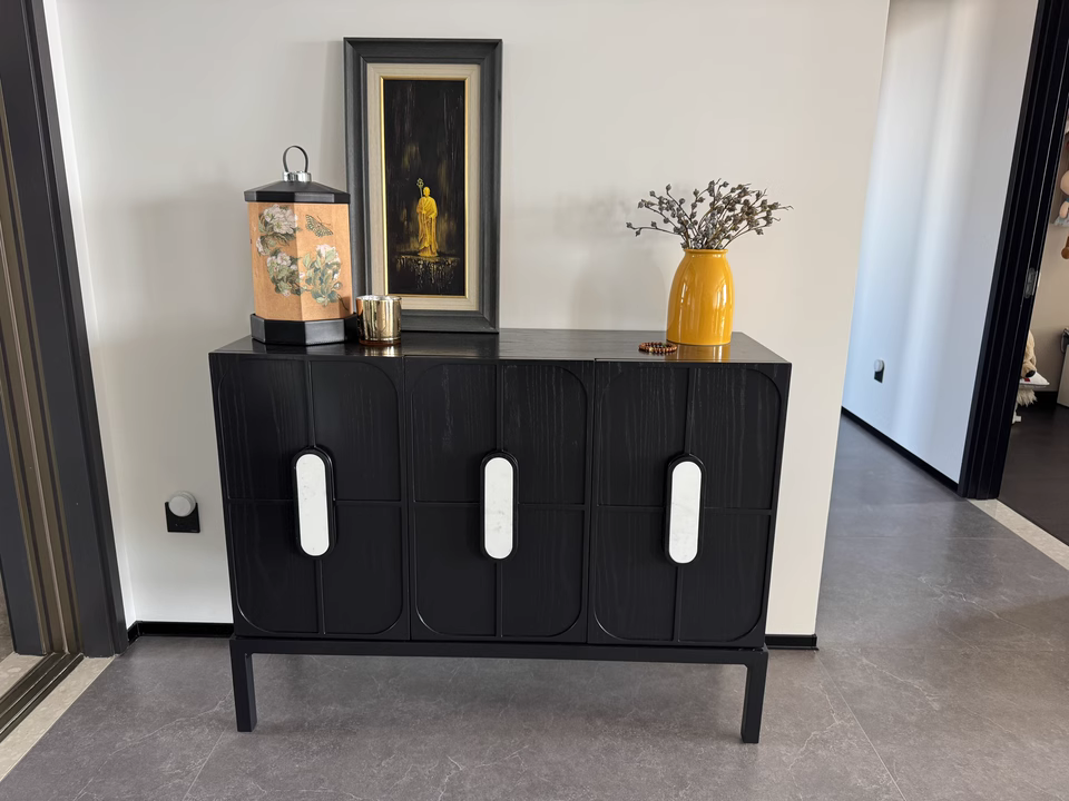 Zalro Wooden marble sideboard-B