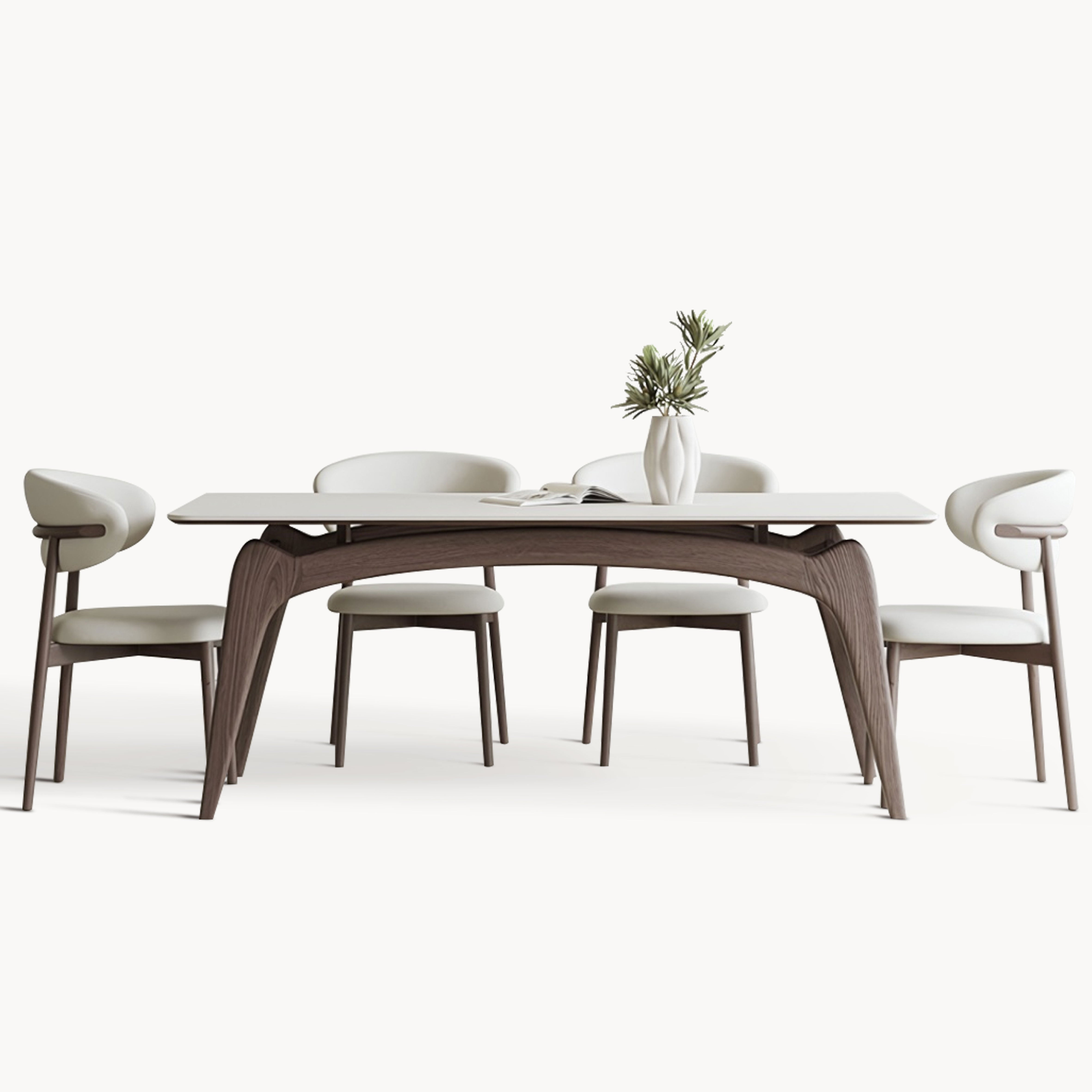 Lemarie Sintered stone rectangular dining set