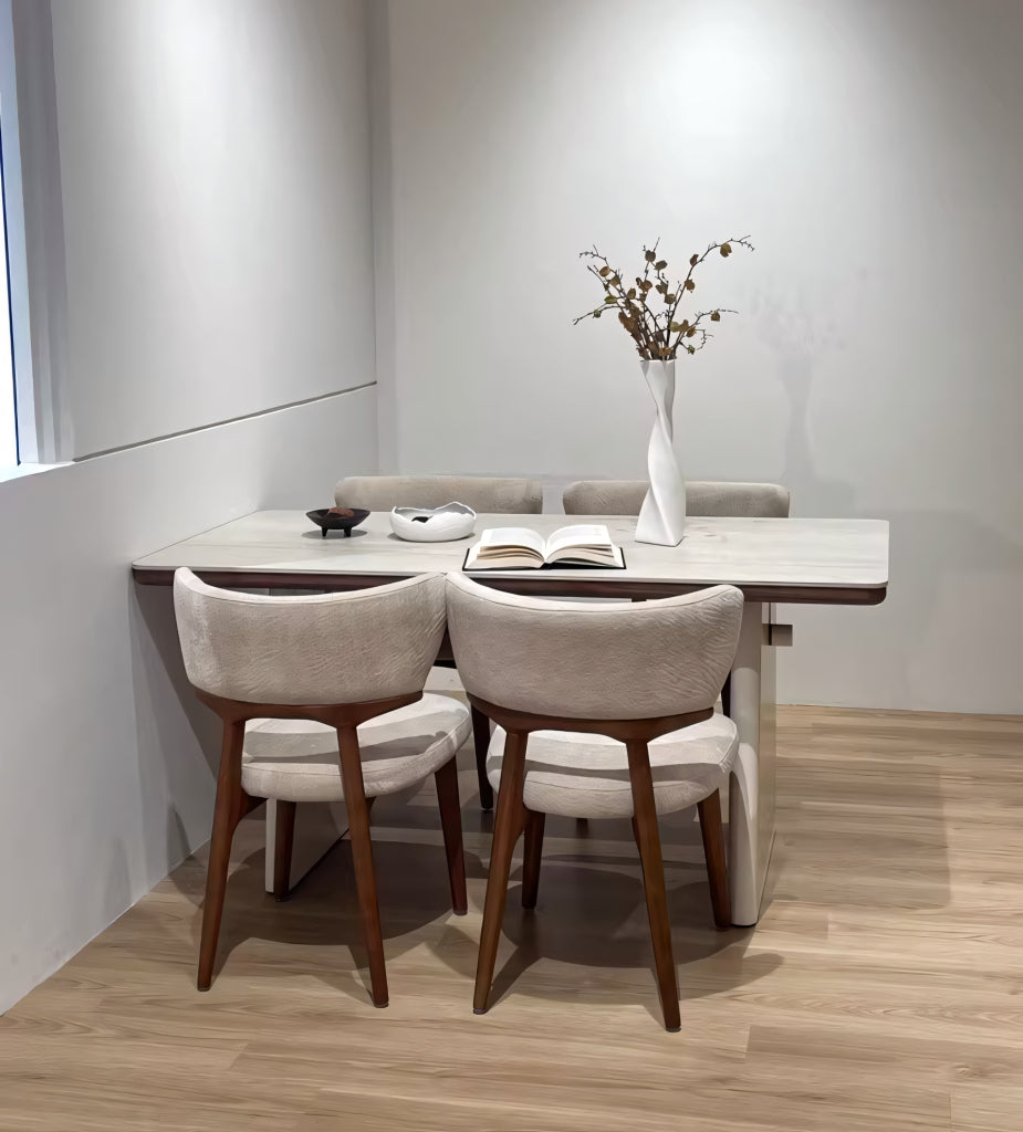 Timita Modern sintered stone rectangular dining set-A