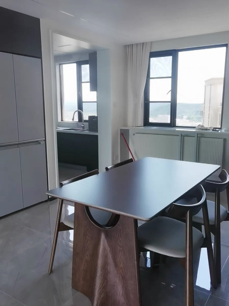 Yaleo Sintered stone rectangular dining set