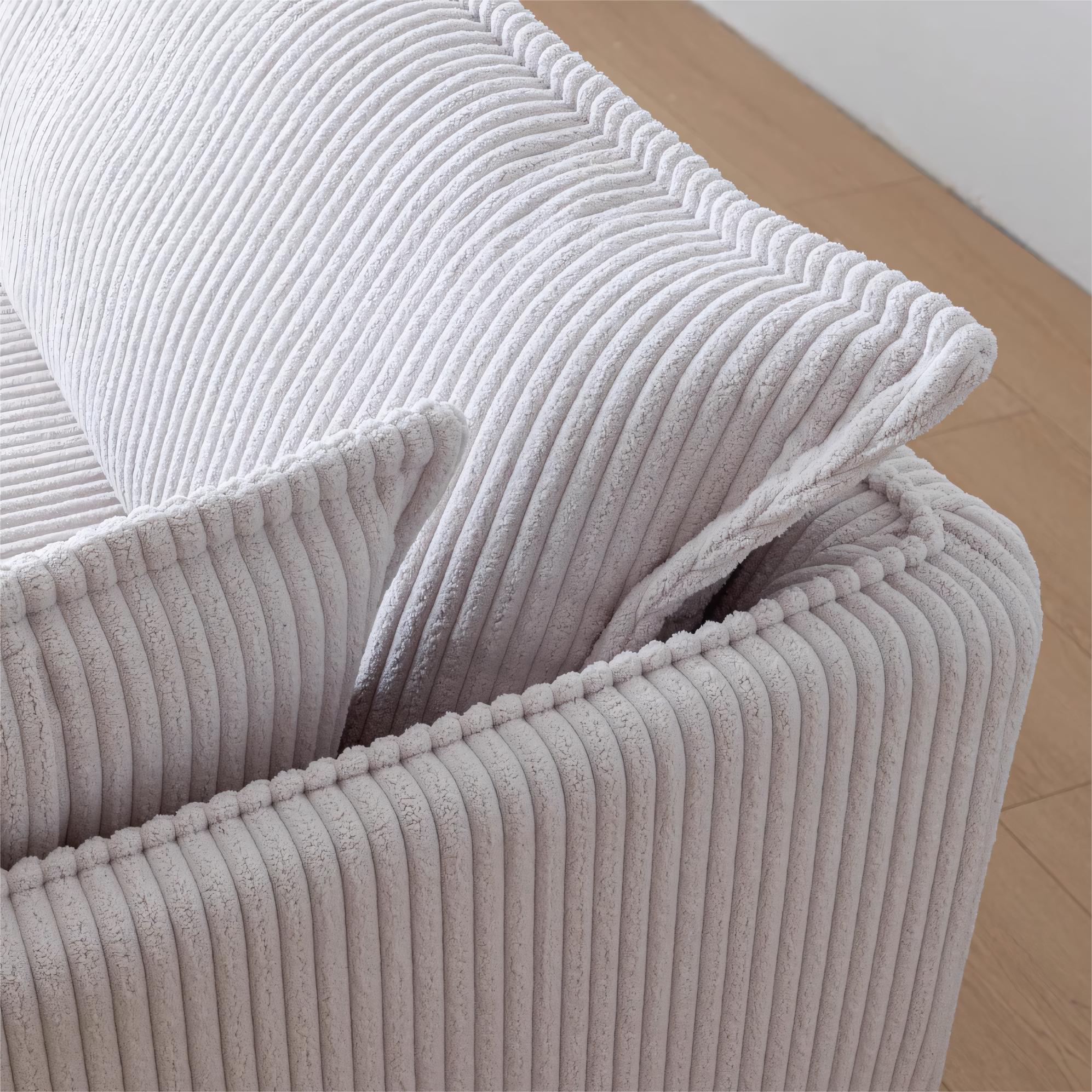 Elarem Washable fabric one-piece straight sofa