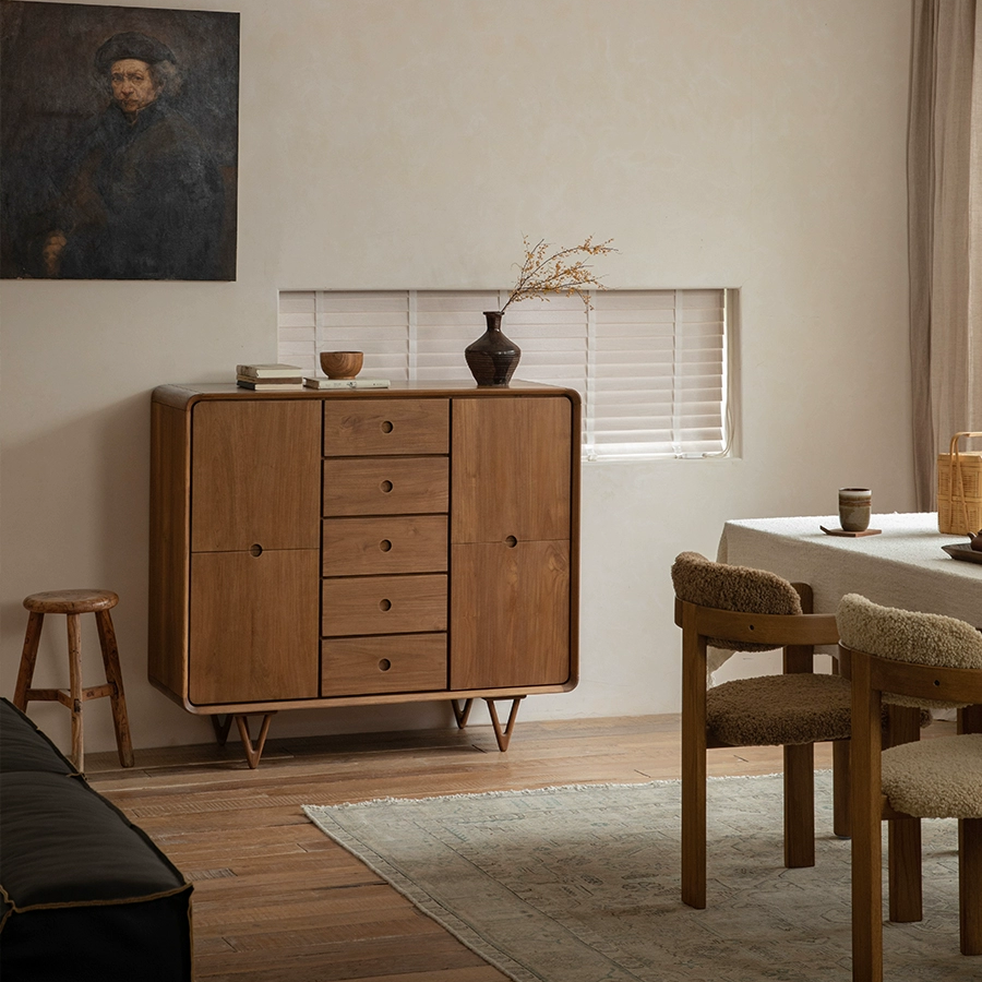 Lerpon Teak solid wood sideboard