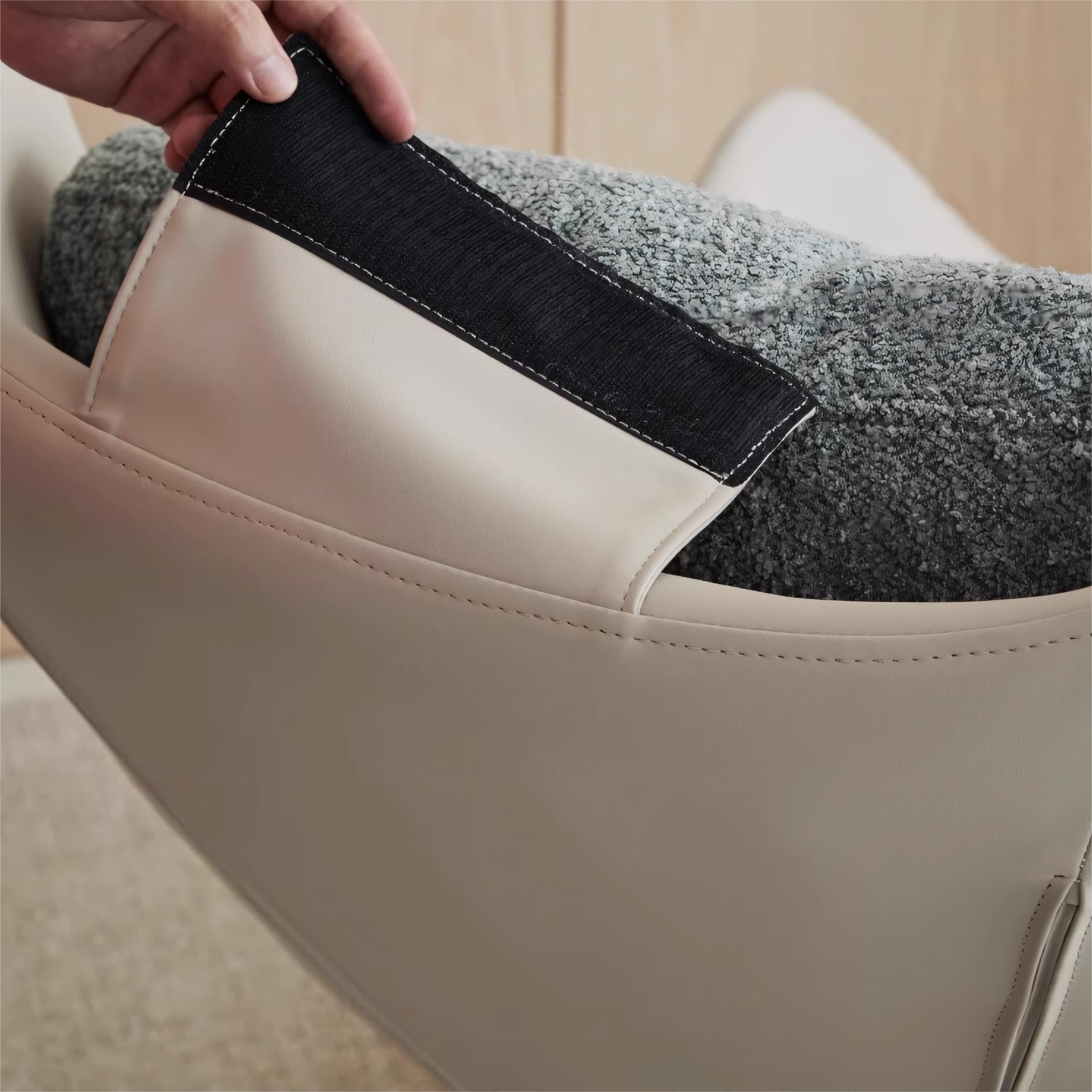 Itama Leather fabric rocking chair