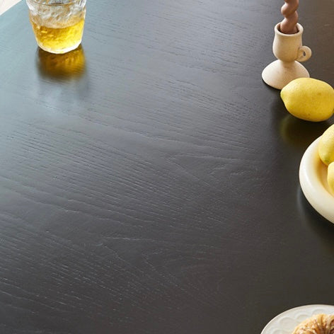 Bonnie Ash wood Indonesian natural rattan round dining table-A