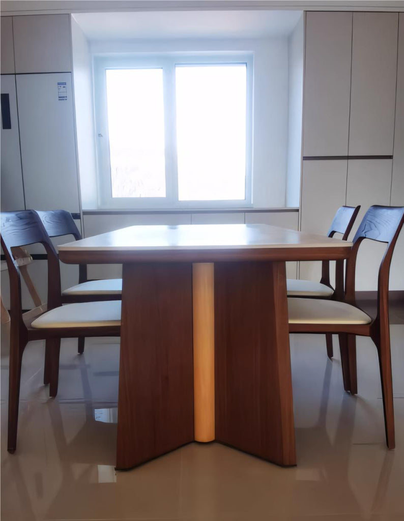 Jukee Sintered stone rectangular dining set