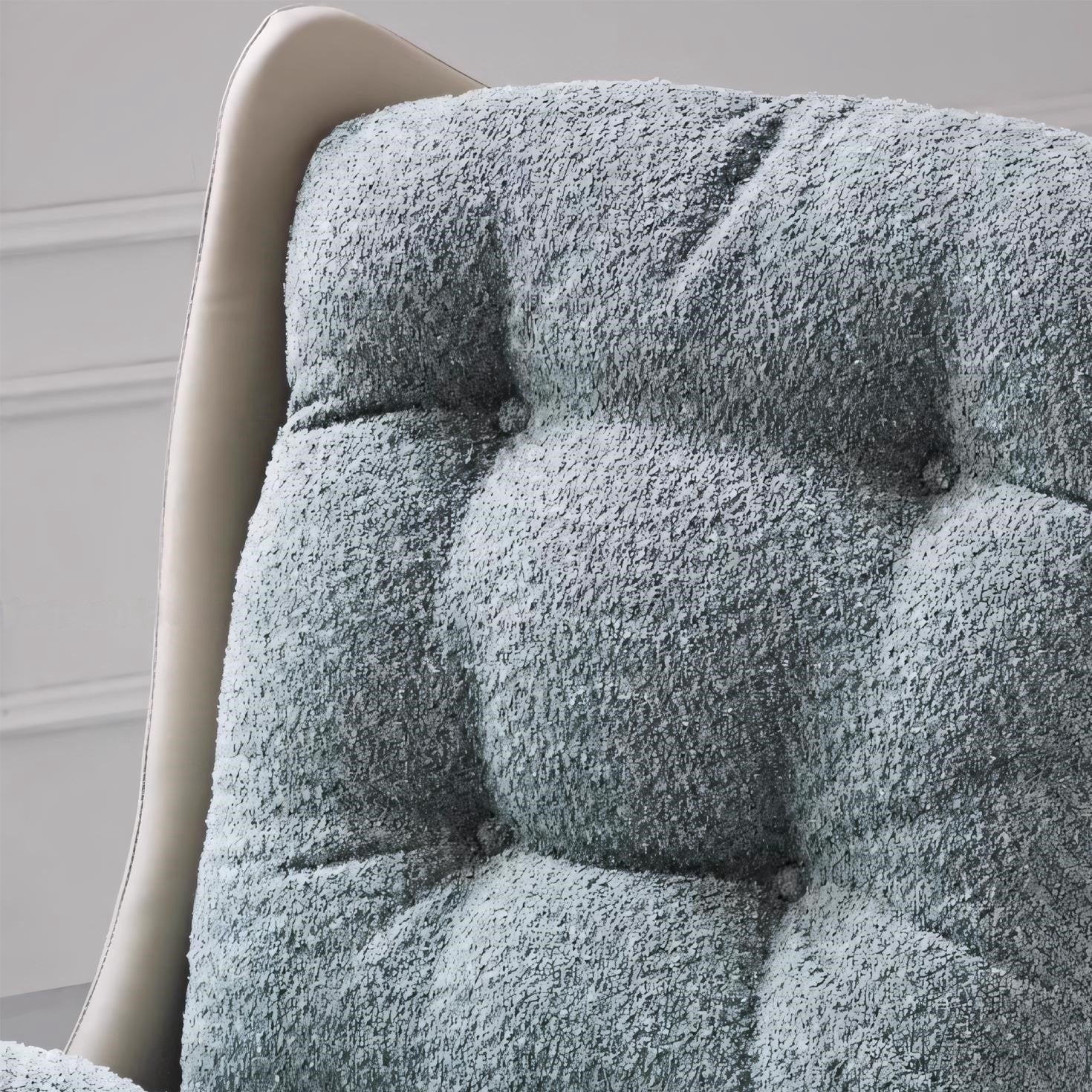 Itama Leather fabric rocking chair