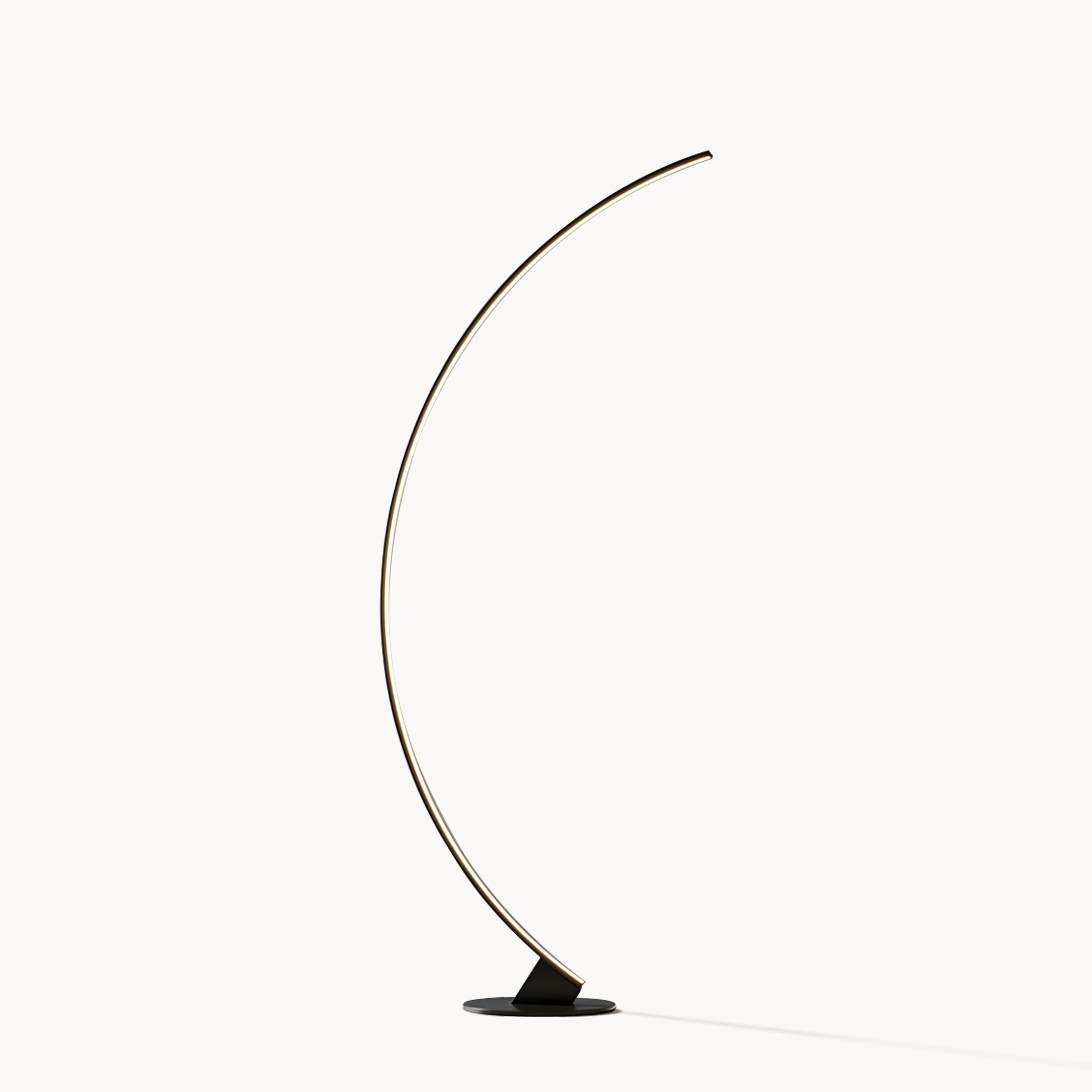 Fenio Minimalist curved black floor lamp