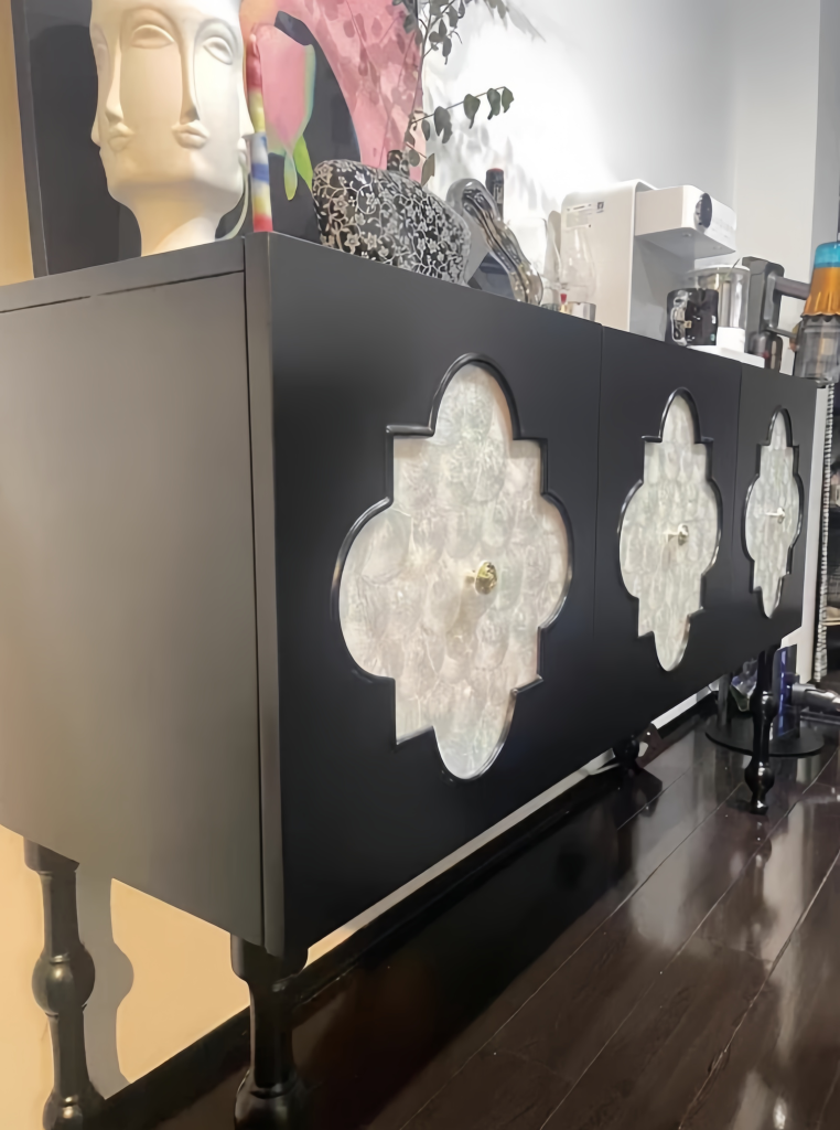 Erma Ash wood shell sideboard