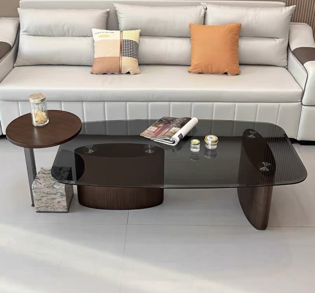 Doreva Minimalist coffee table side table set