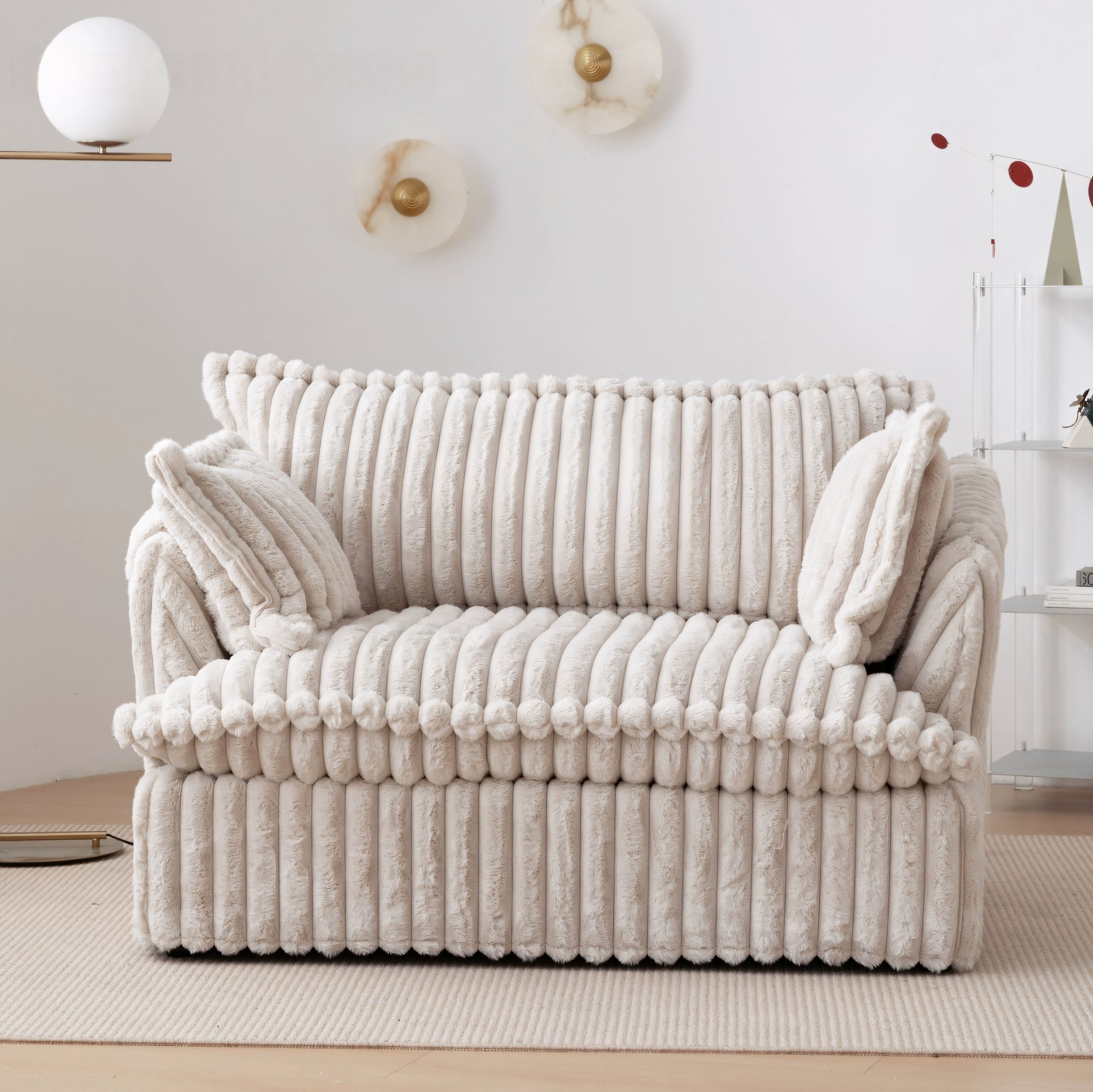 Elarem Washable fabric single sofa-C