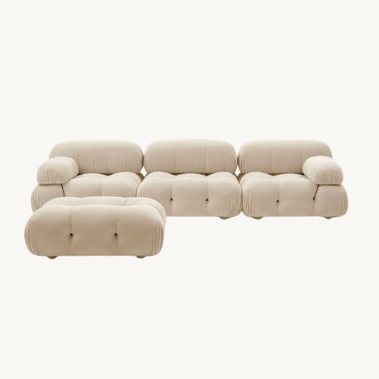 Chelo Minimalist modular sofa with ottoman