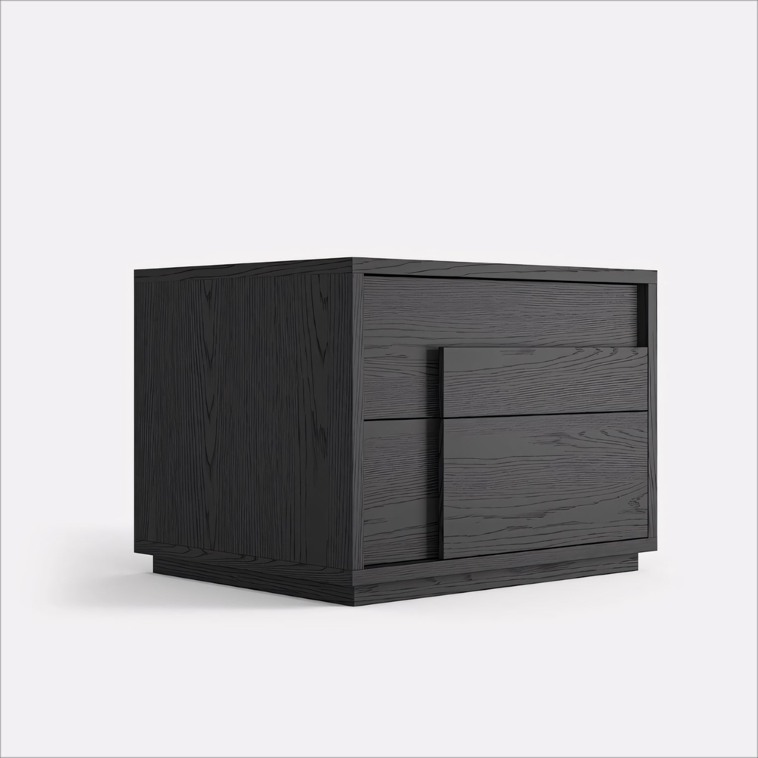Poneva 2pcs minimalist nightstands-A