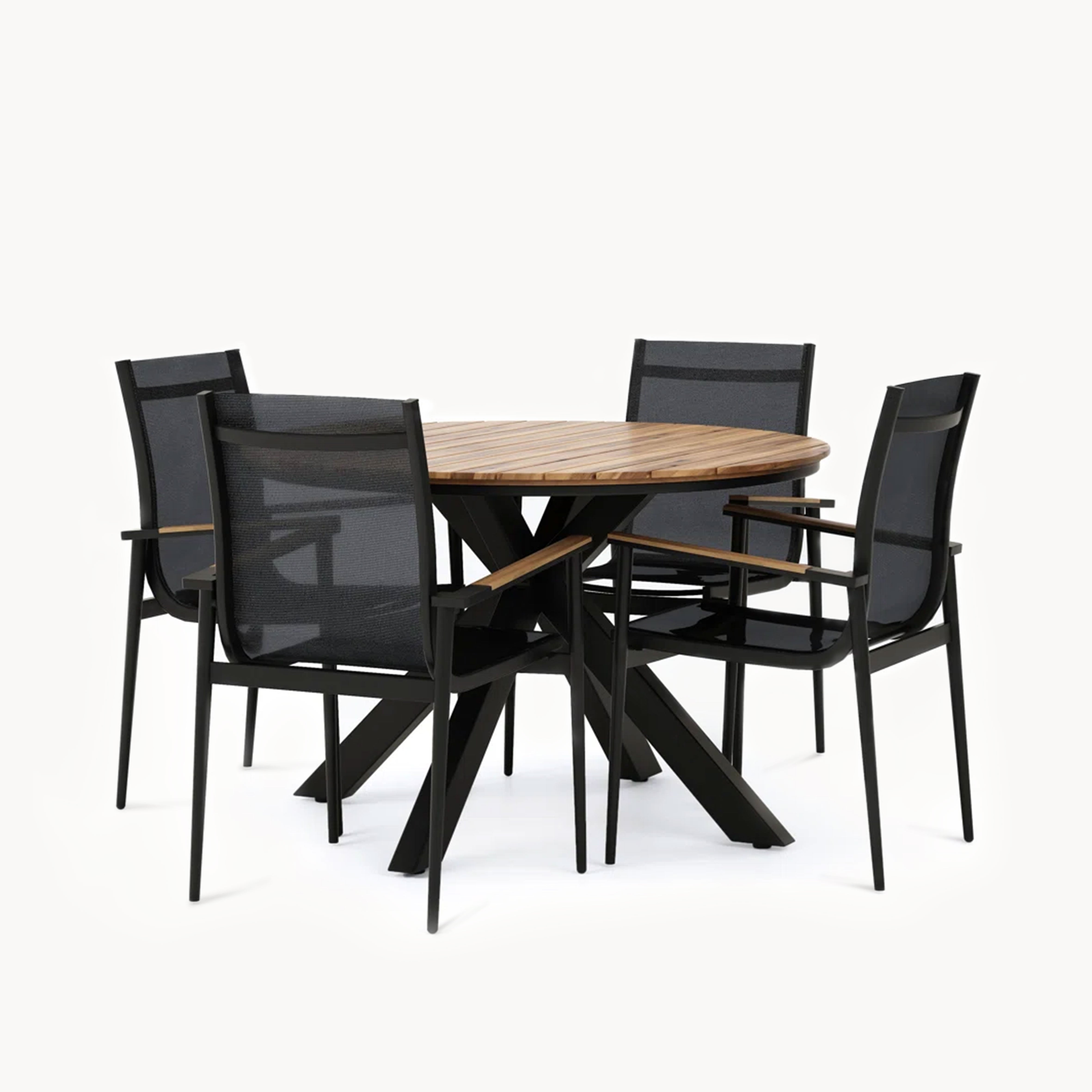 Pagton Solid wood aluminum alloy outdoor dining set