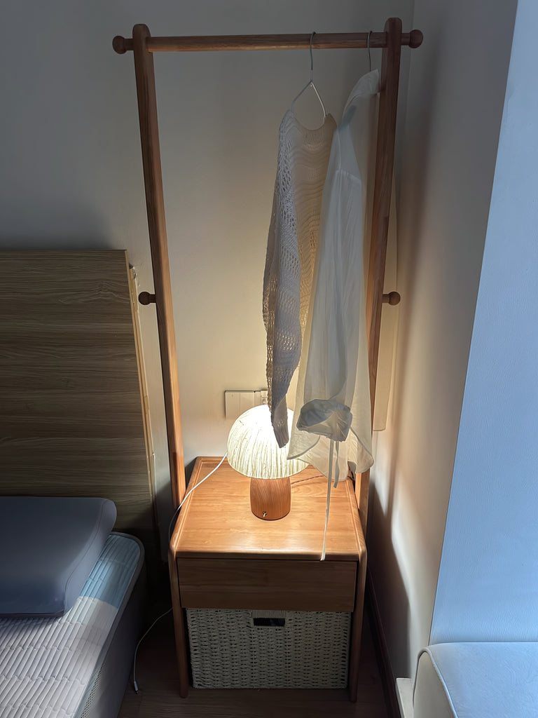 Erto Clothes rack with storage cabinet