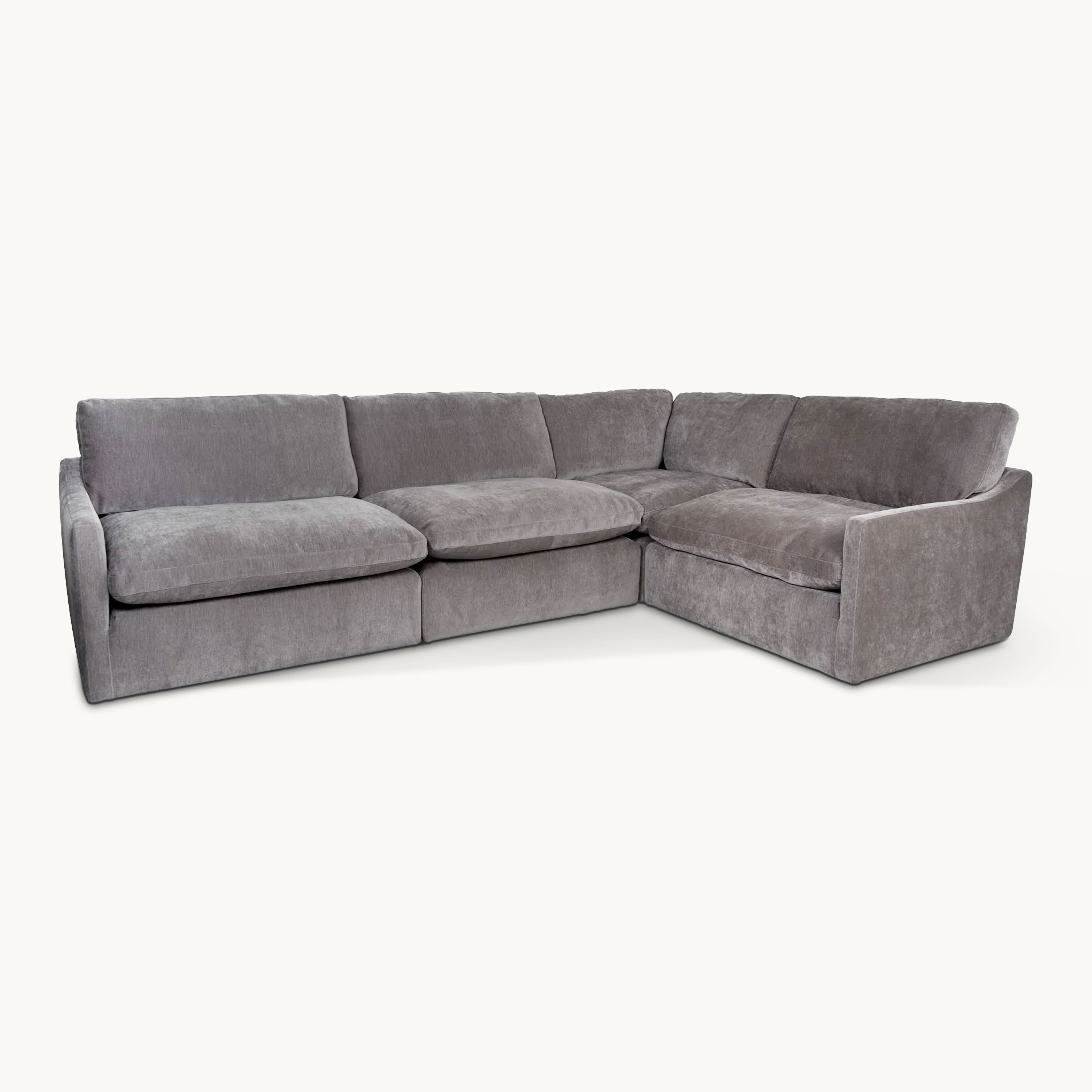 Borica Fabric modular sofa with chaise lounge
