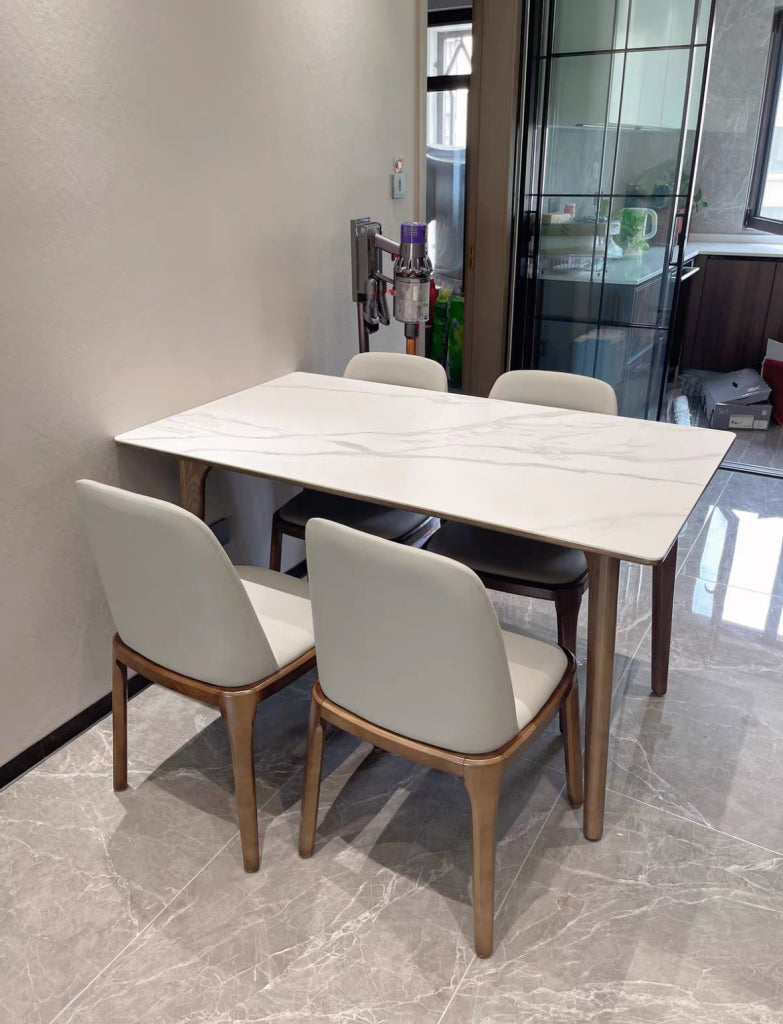 Keviclo 2 pcs set-ash solid wood dining chairs