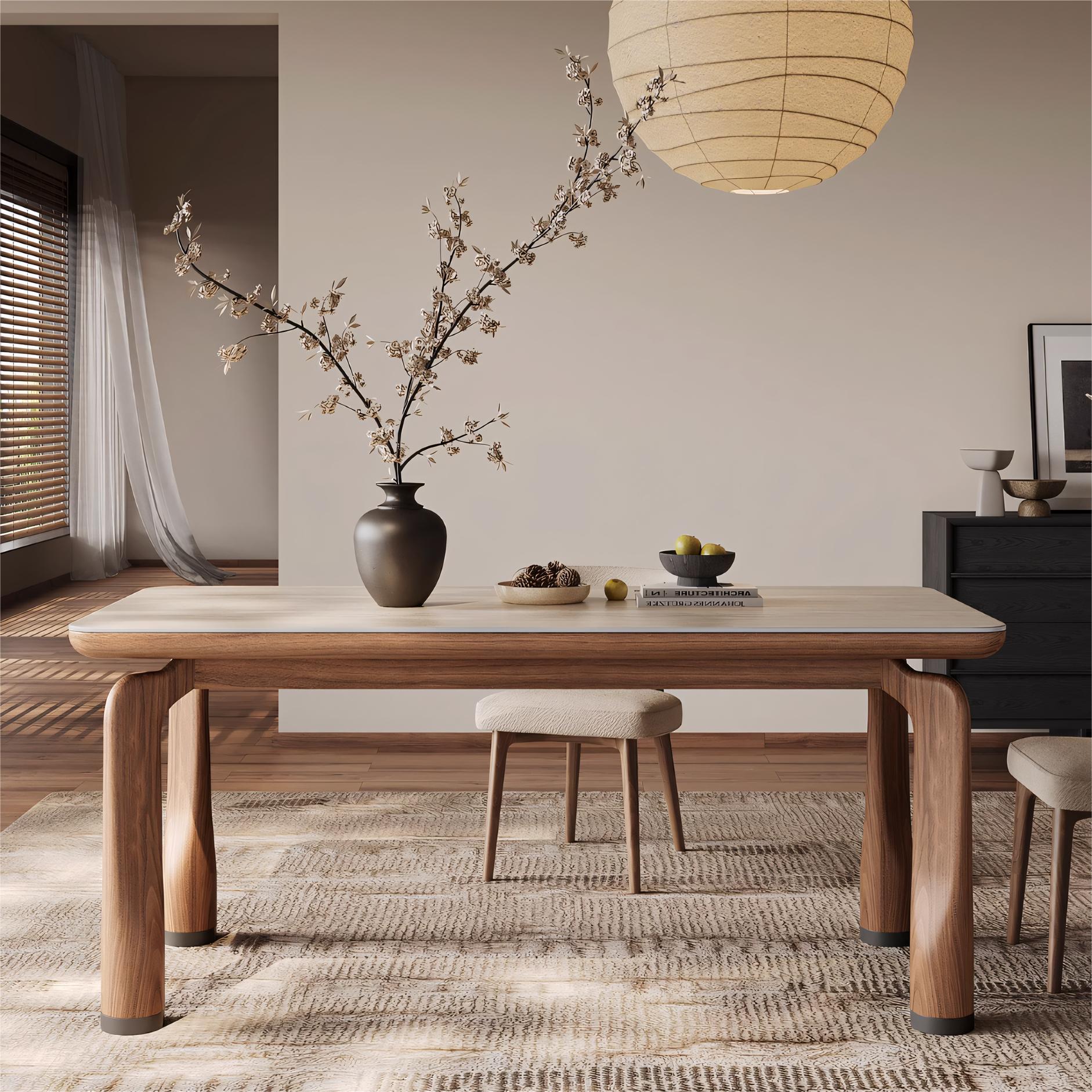 Keinn Sintered stone rectangular dining table