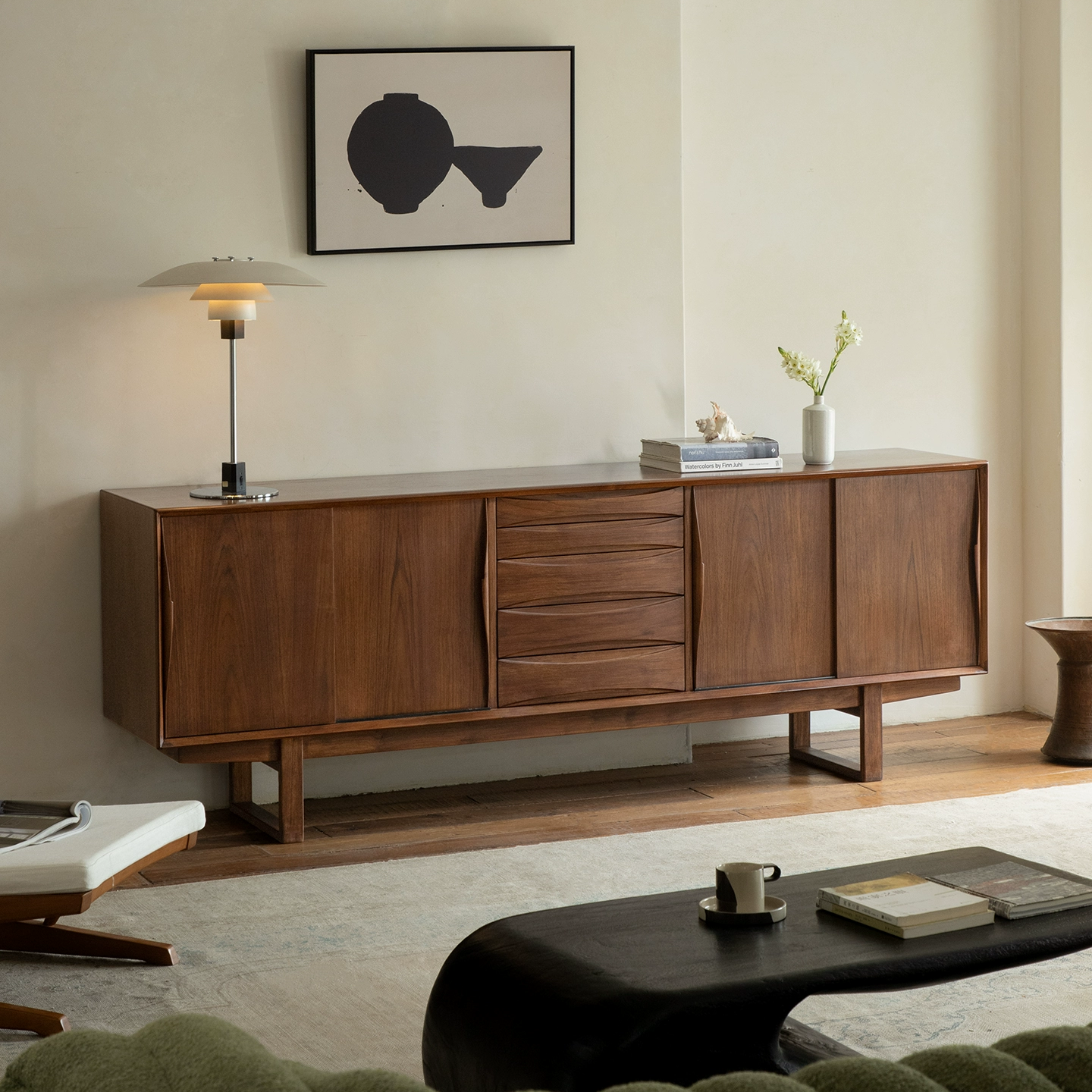 Jormik Teak solid wood sideboard