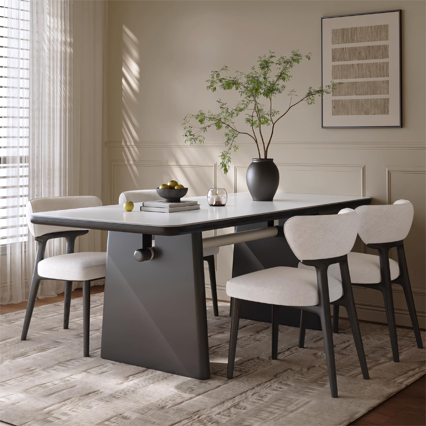 Timita Sintered stone rectangular dining table