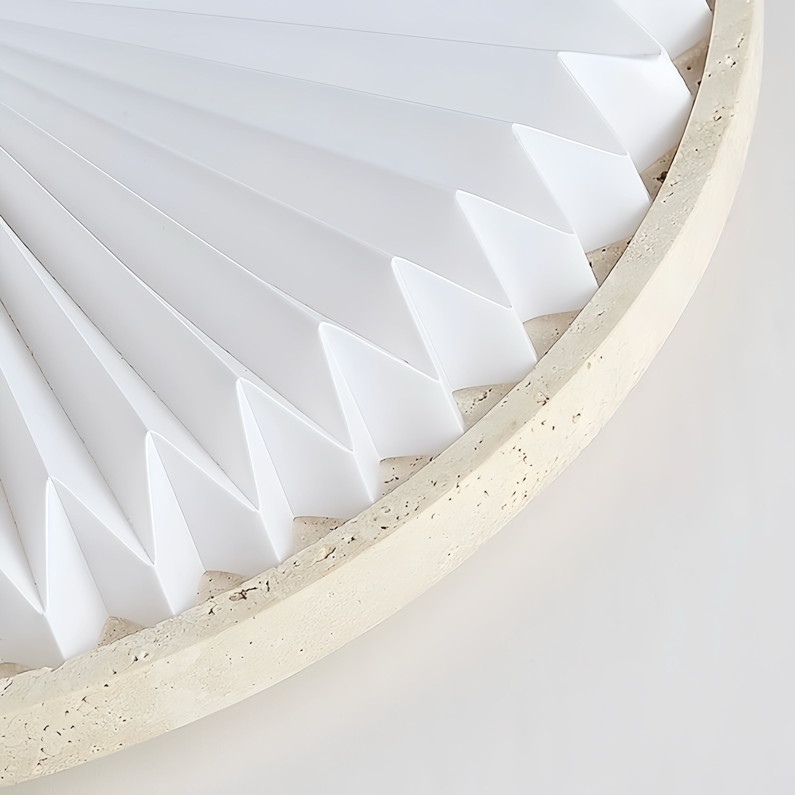 Finea Beige travertine ceiling light