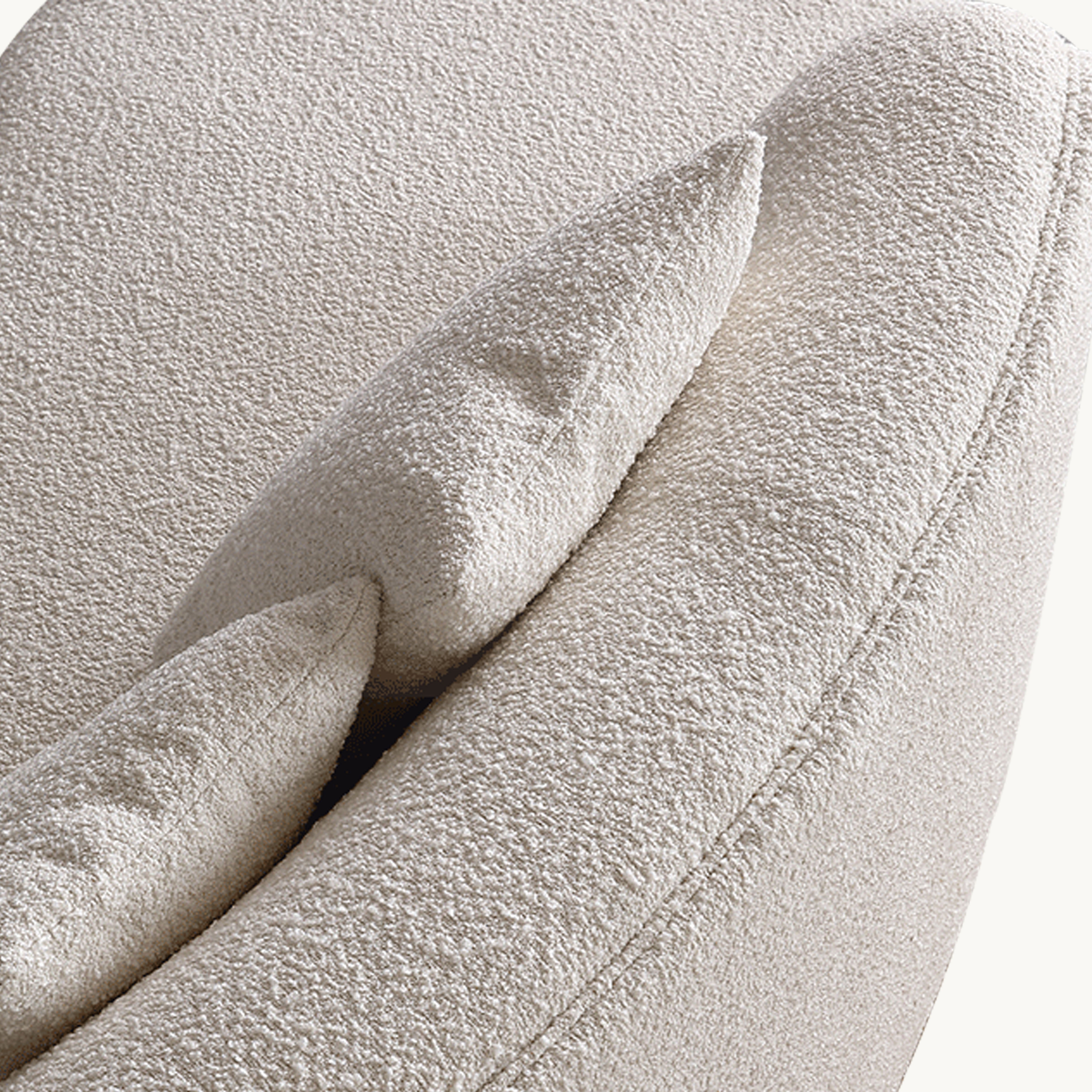 Serini Fabric curved sofa