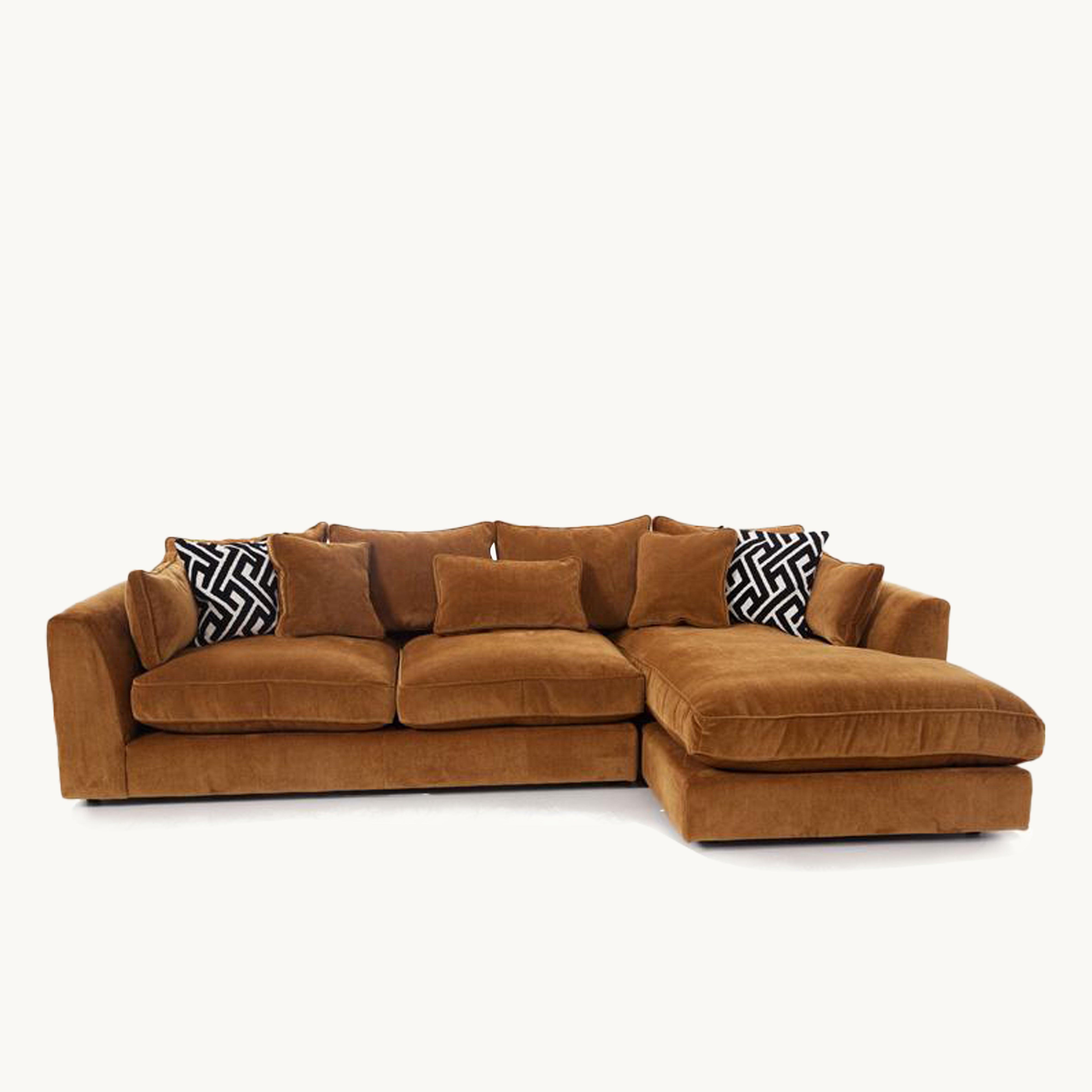 Yepris Fabric chaise lounge sofa