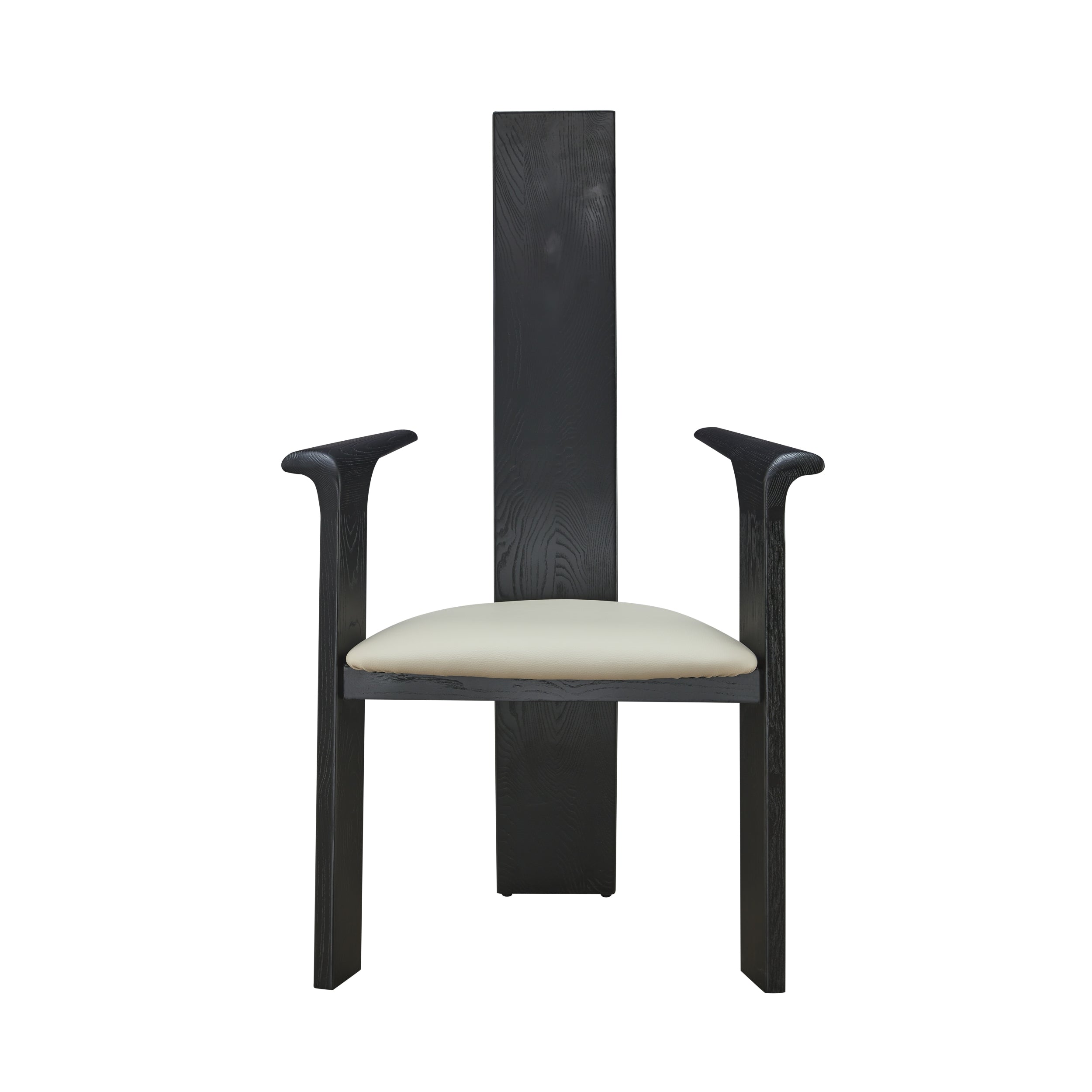 Gavriel 2pcs ash wood leather dining chairs