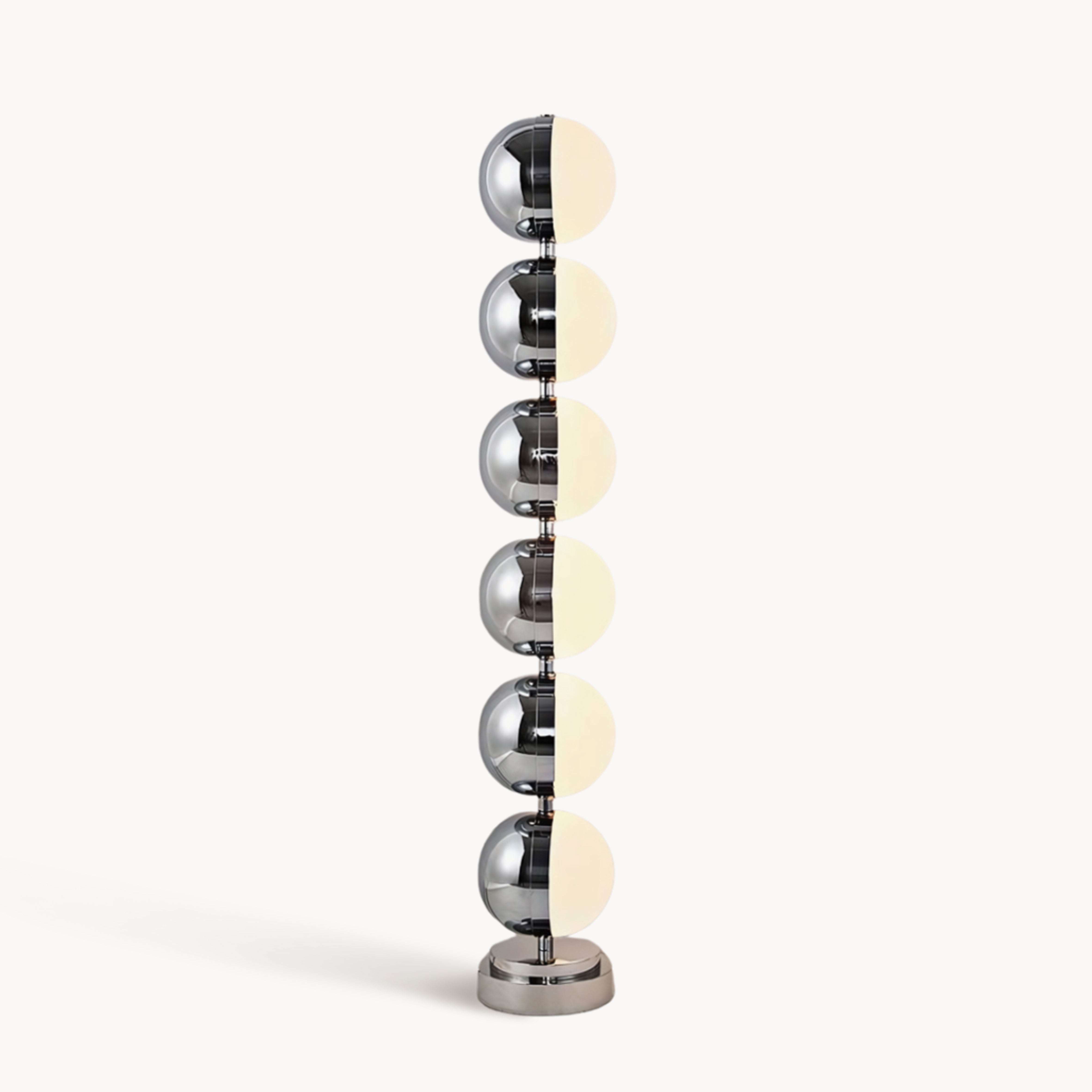 Tangiro Rotatable silver balls floor lamp