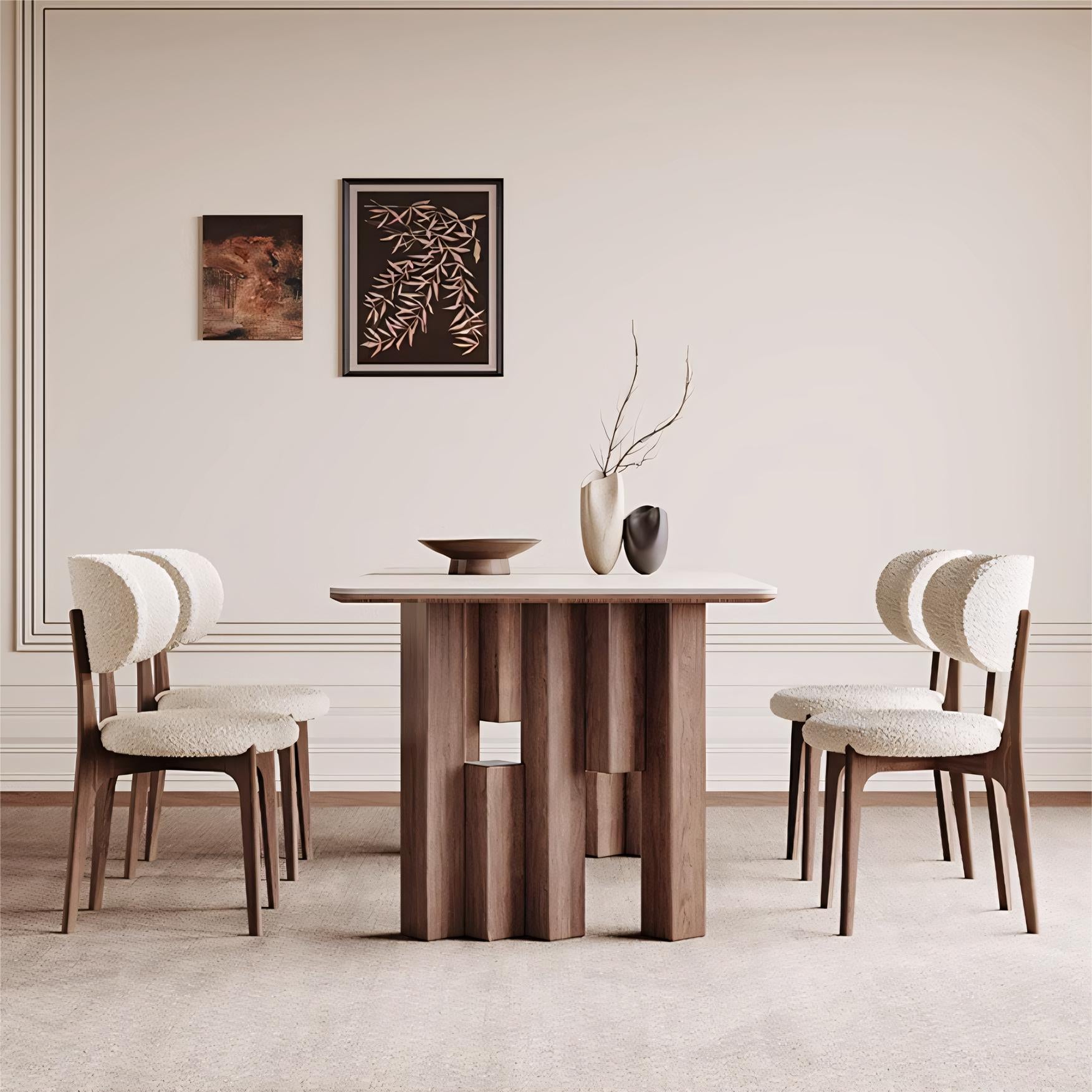Dasim Sintered stone rectangular dining set