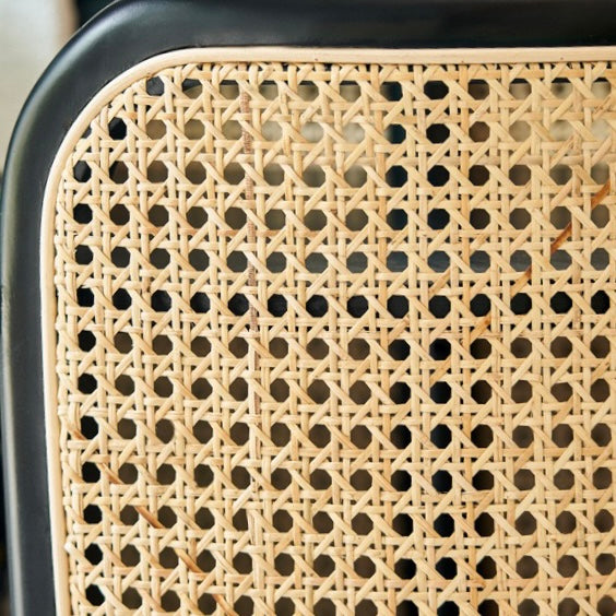 Dofanes Ash wood natural rattan side table