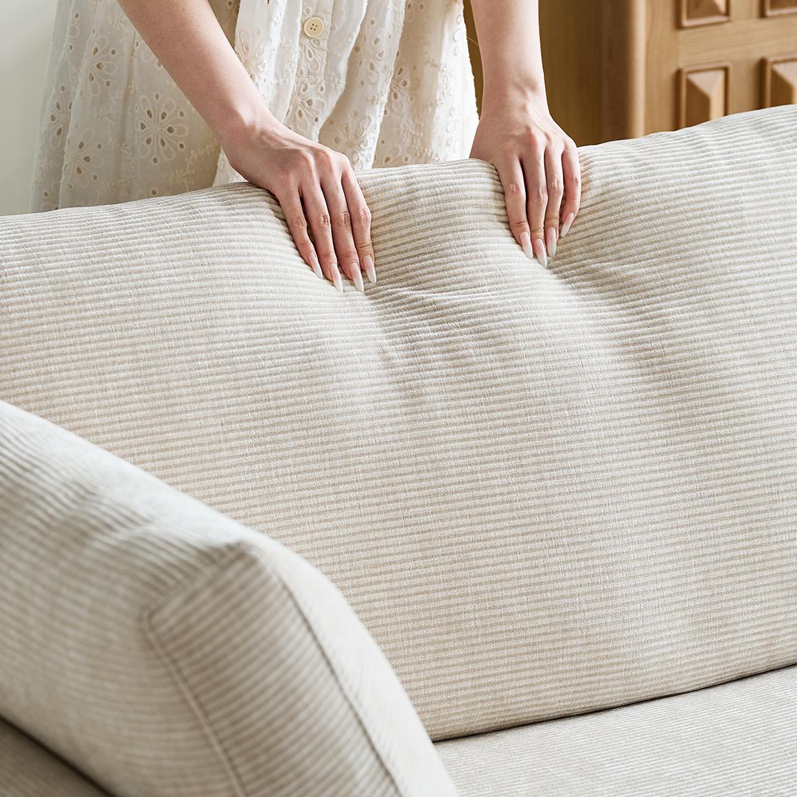 Firosu Washable fabric straight sofa-A