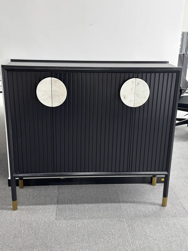 Melra Wooden marble sideboard-C