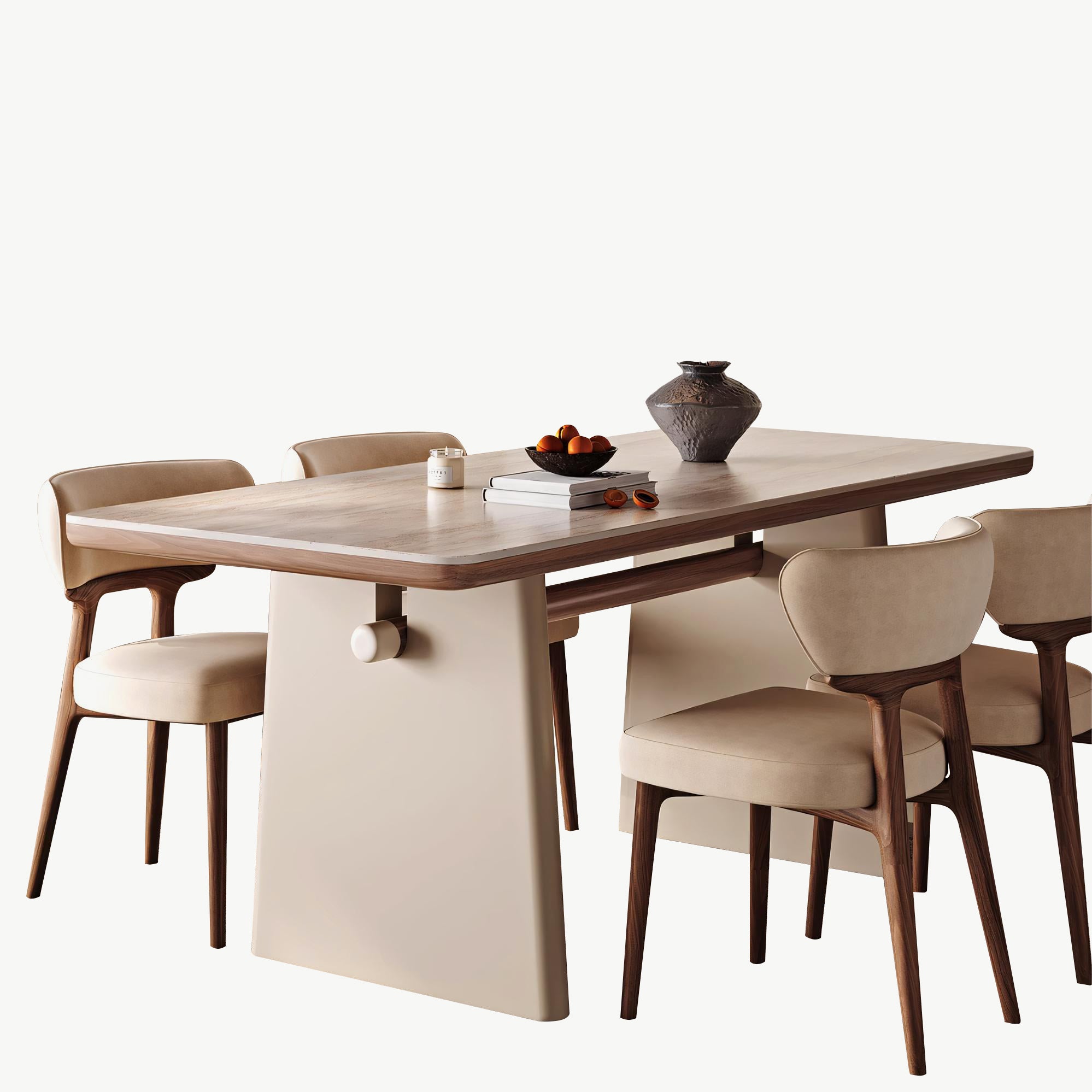 Timita Modern sintered stone rectangular dining set-A