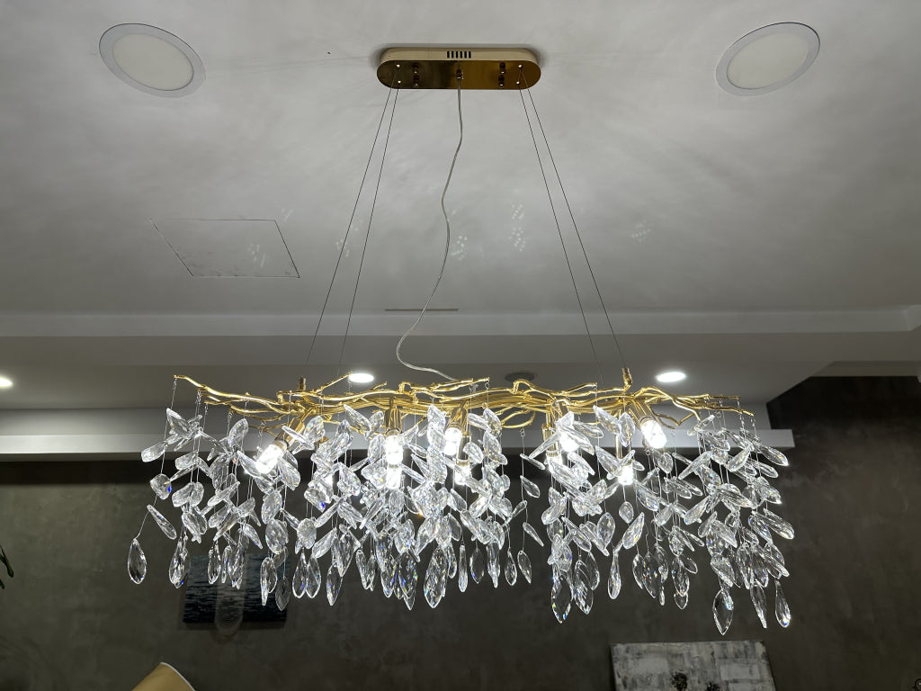 Shanyn Branches glass beads pendant light