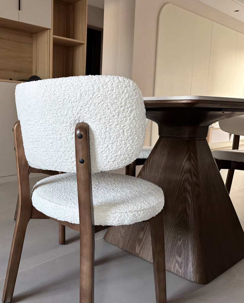 Padiar Sintered stone solid wood rectangular dining set