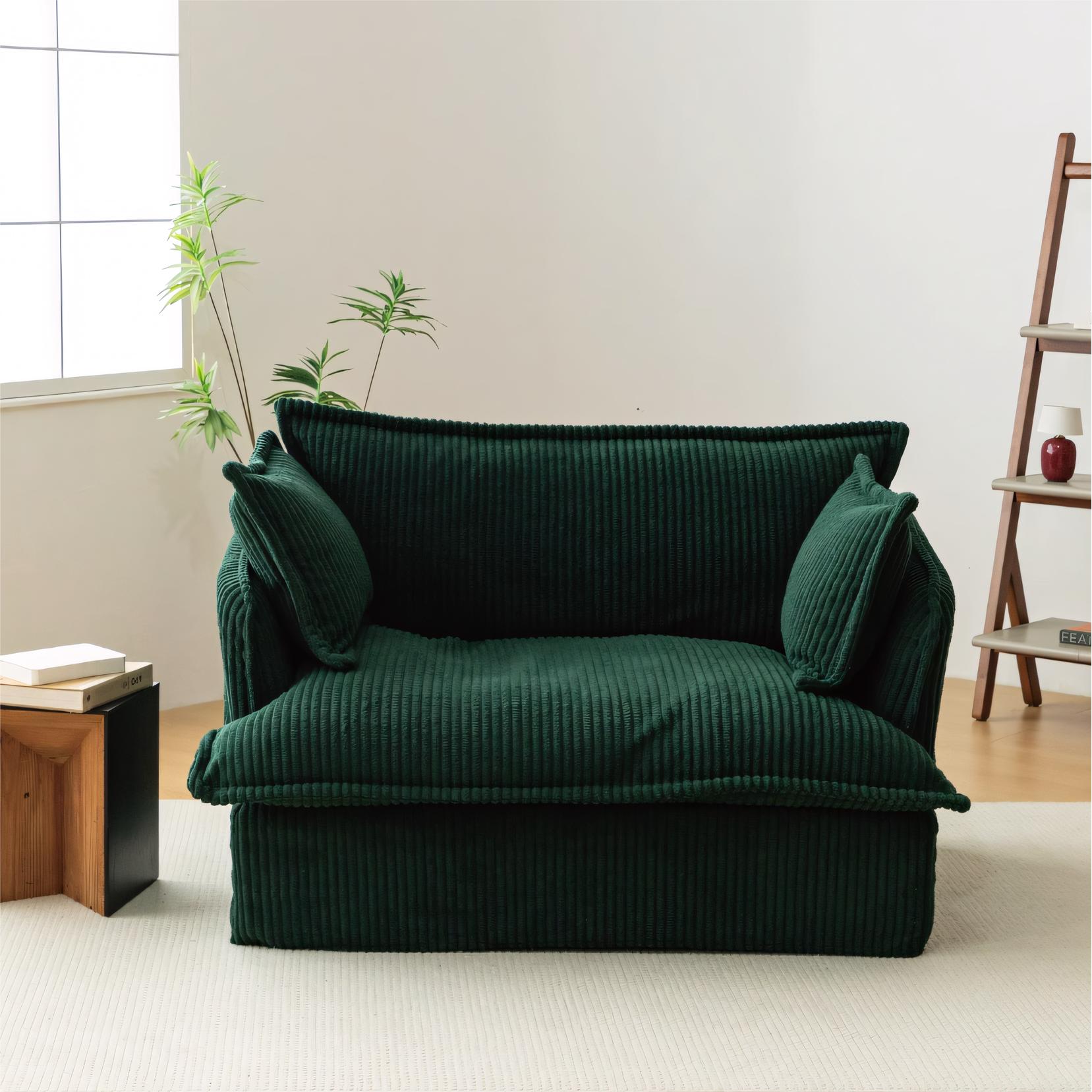 Elarem Washable fabric single sofa-A