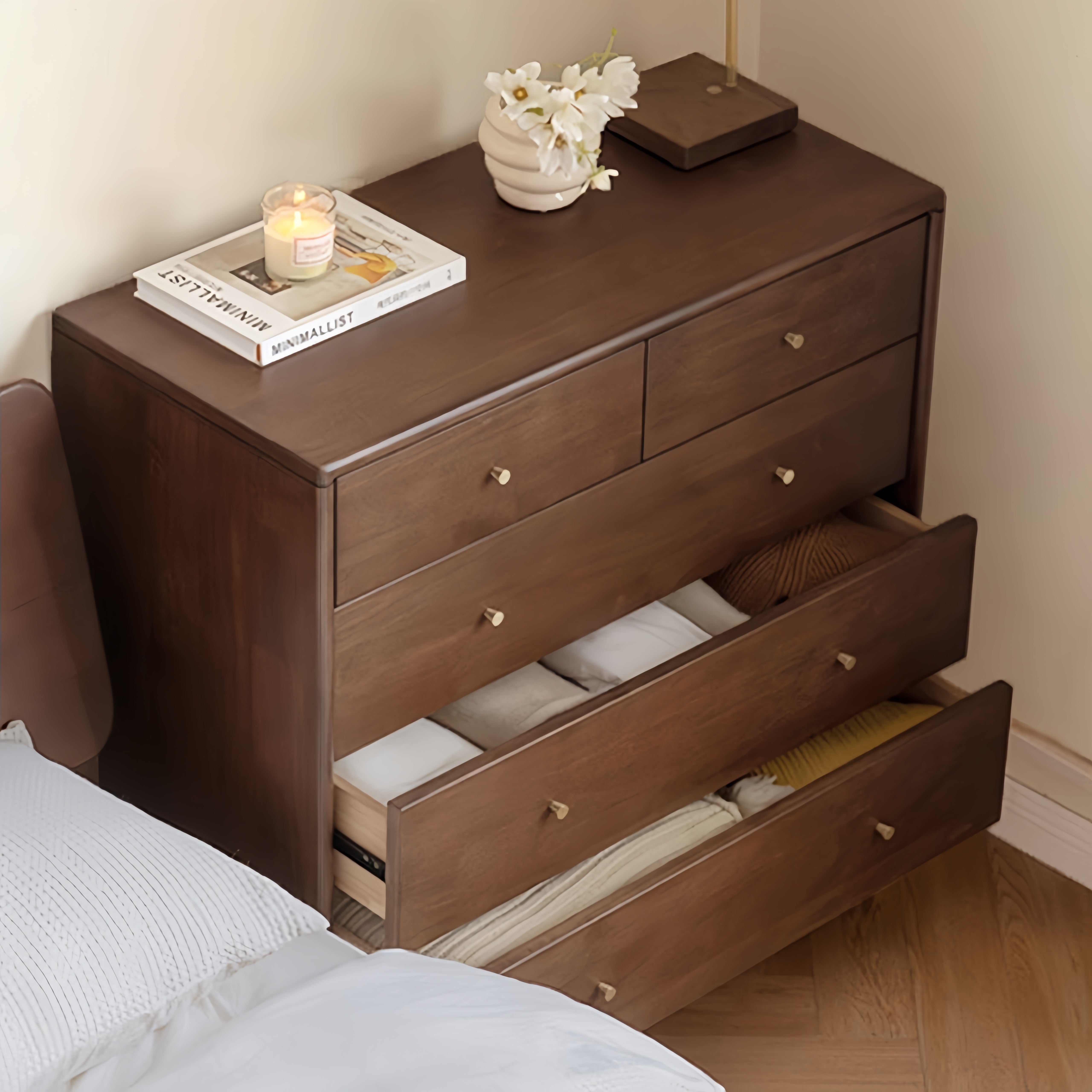 Ulivo Solid wood chest of drawers
