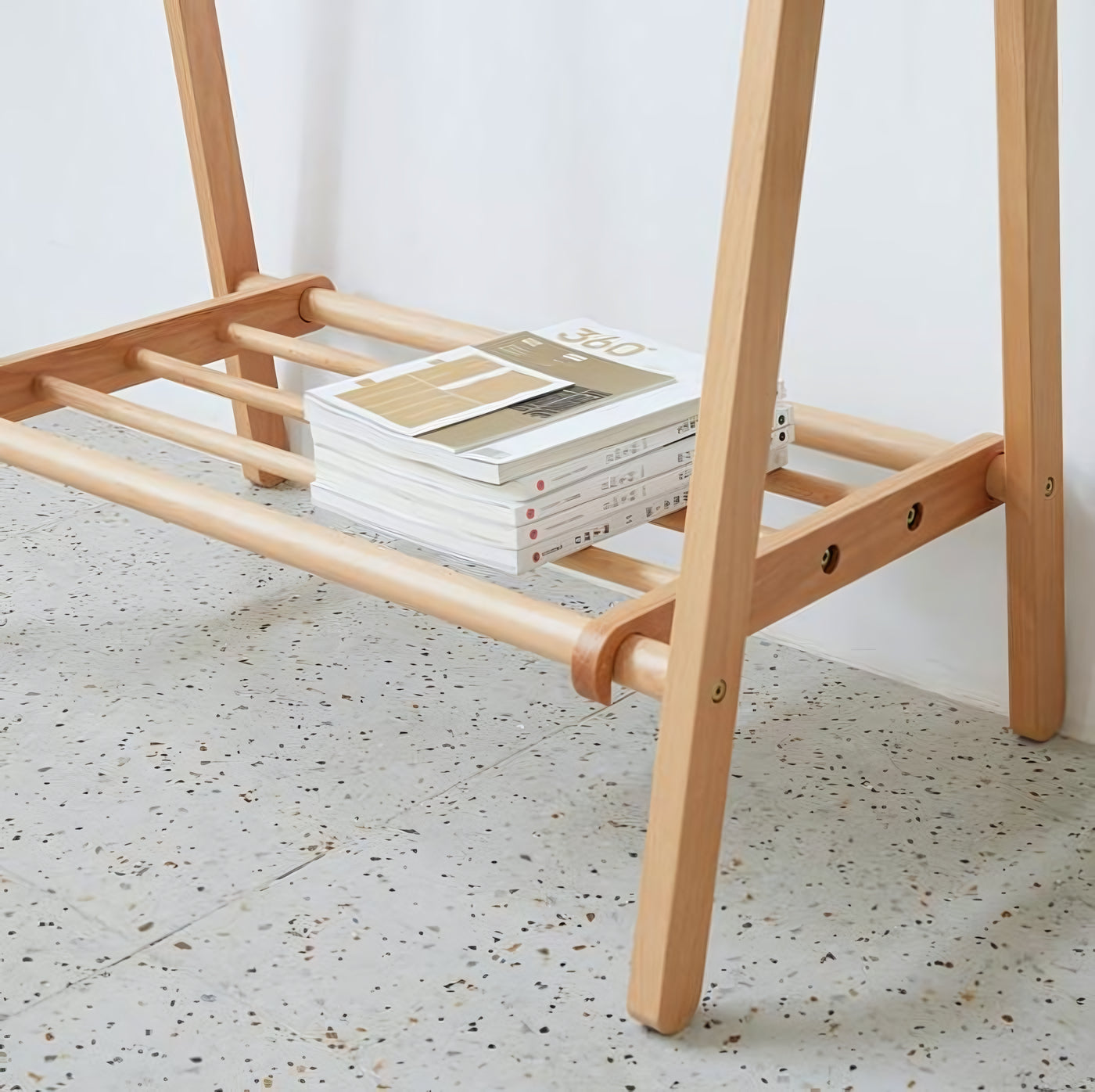 Axiso Solid wood folding clothes rack