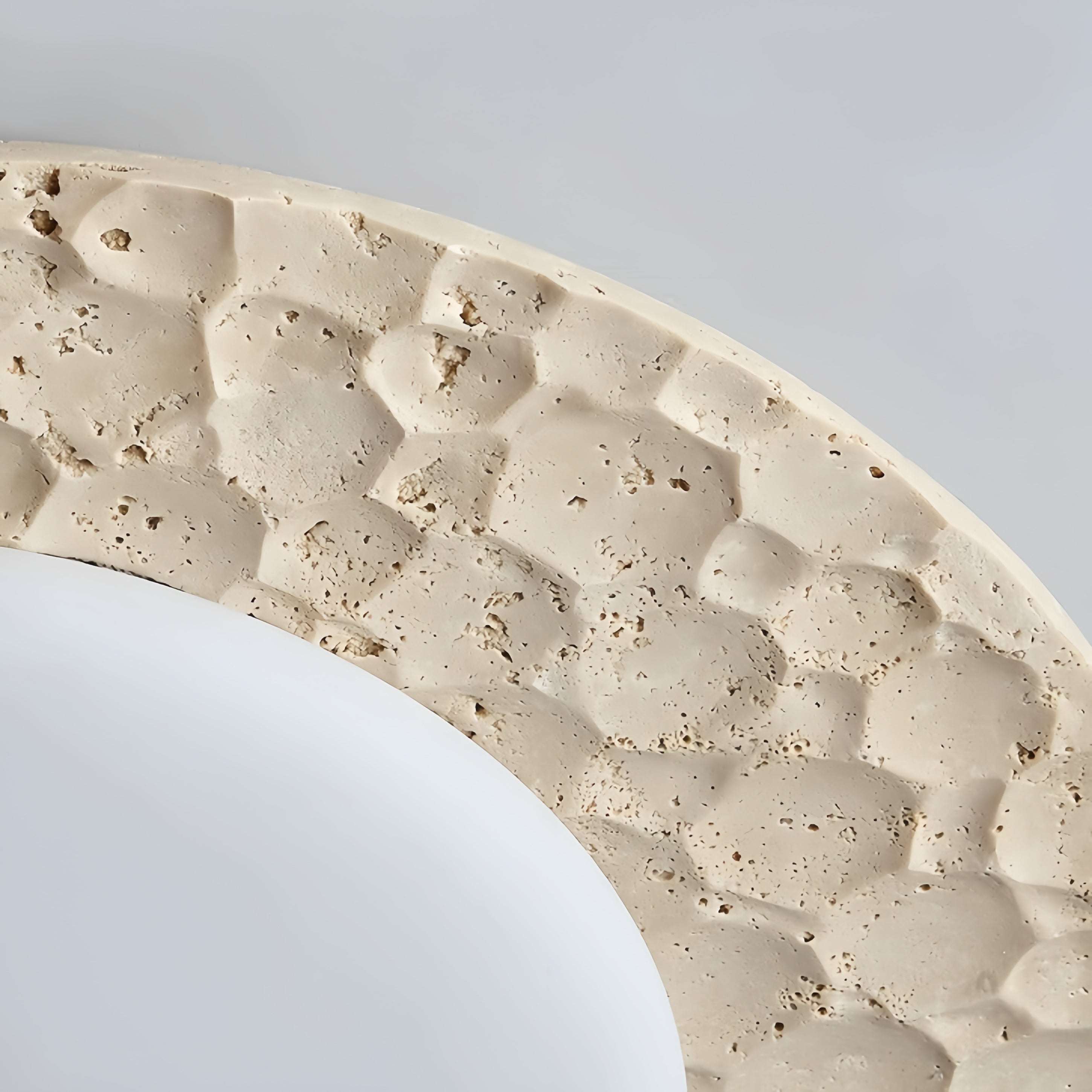 Otawi Beige travertine ceiling light