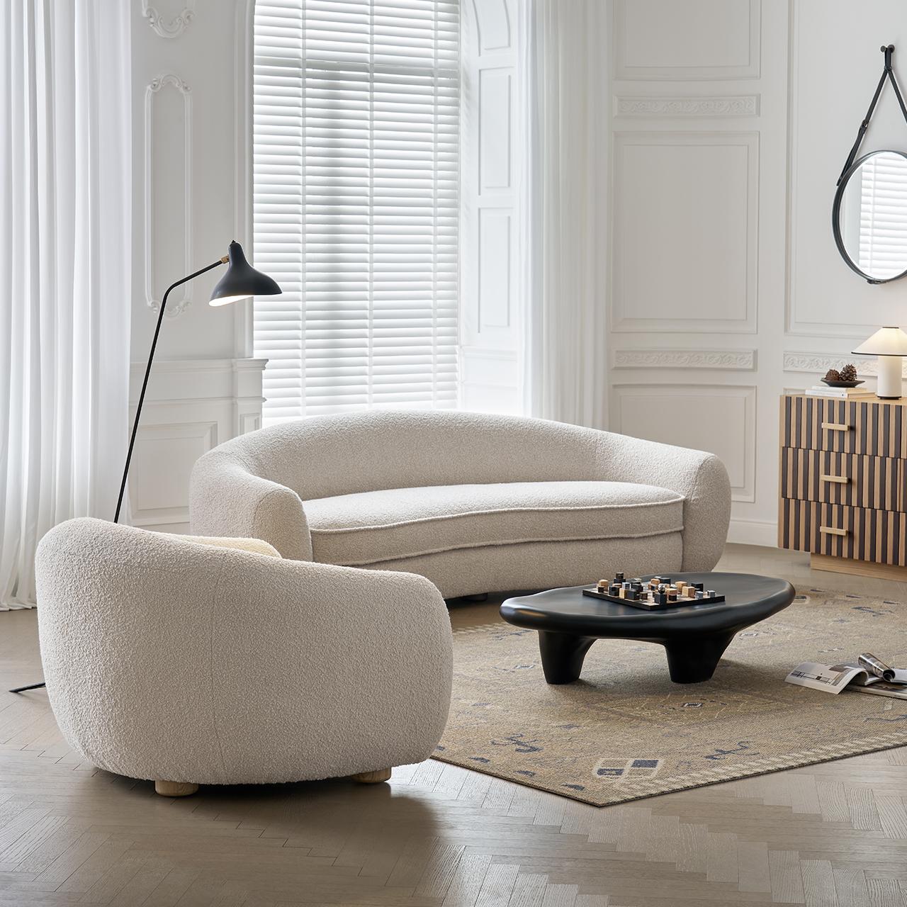 Oliea One-piece curved sofa