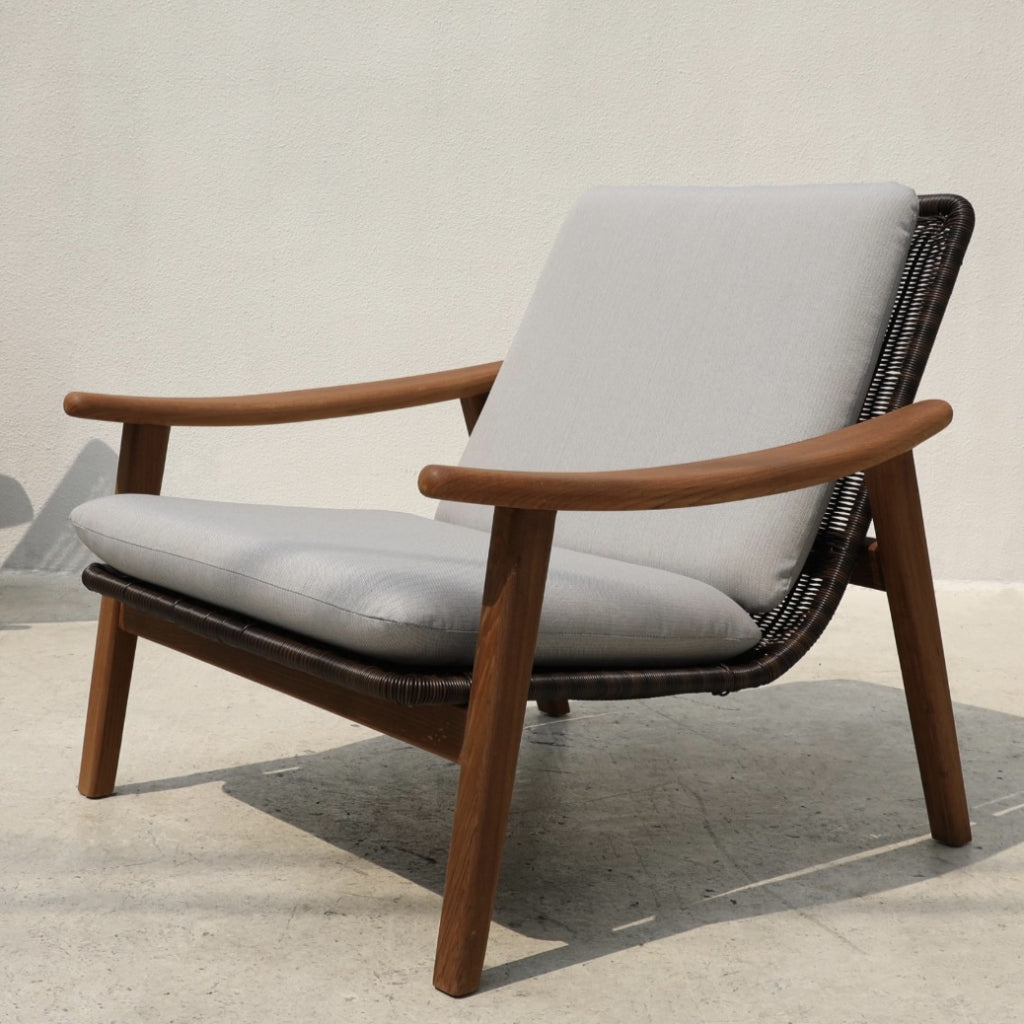 Shilen Teak braided rope lounge chair