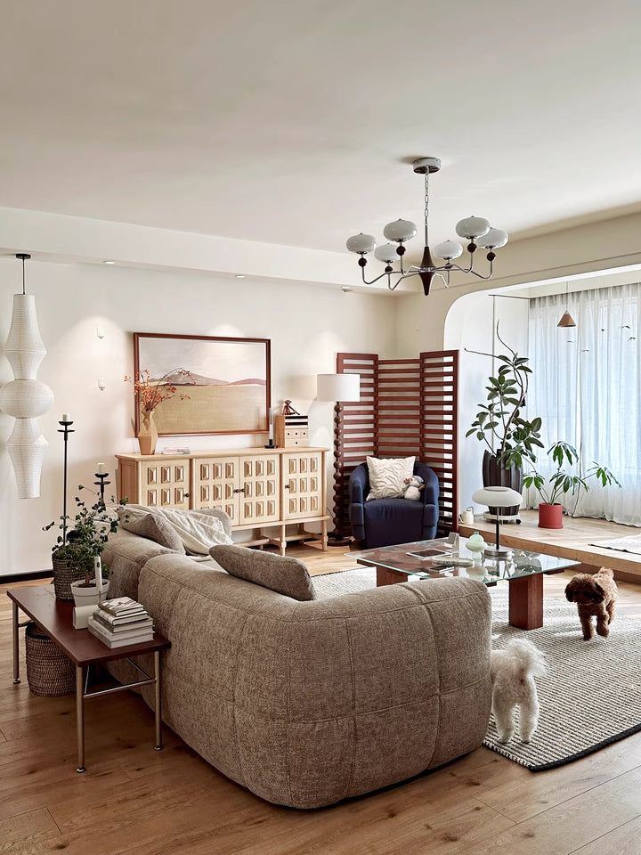 Osari Fabric straight sofa