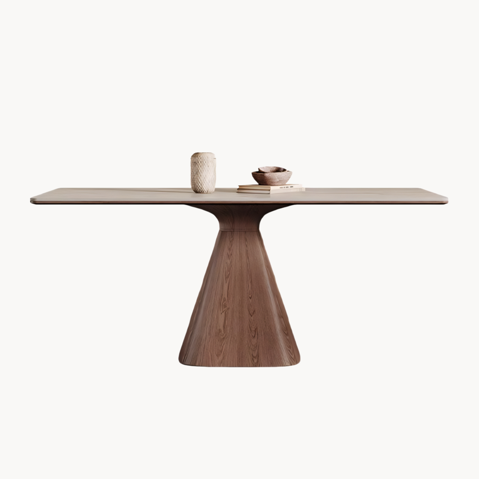 Padiar Sintered stone solid wood rectangular dining table-A