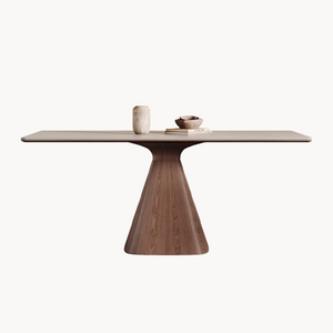 Padiar Sintered stone solid wood rectangular dining table-A