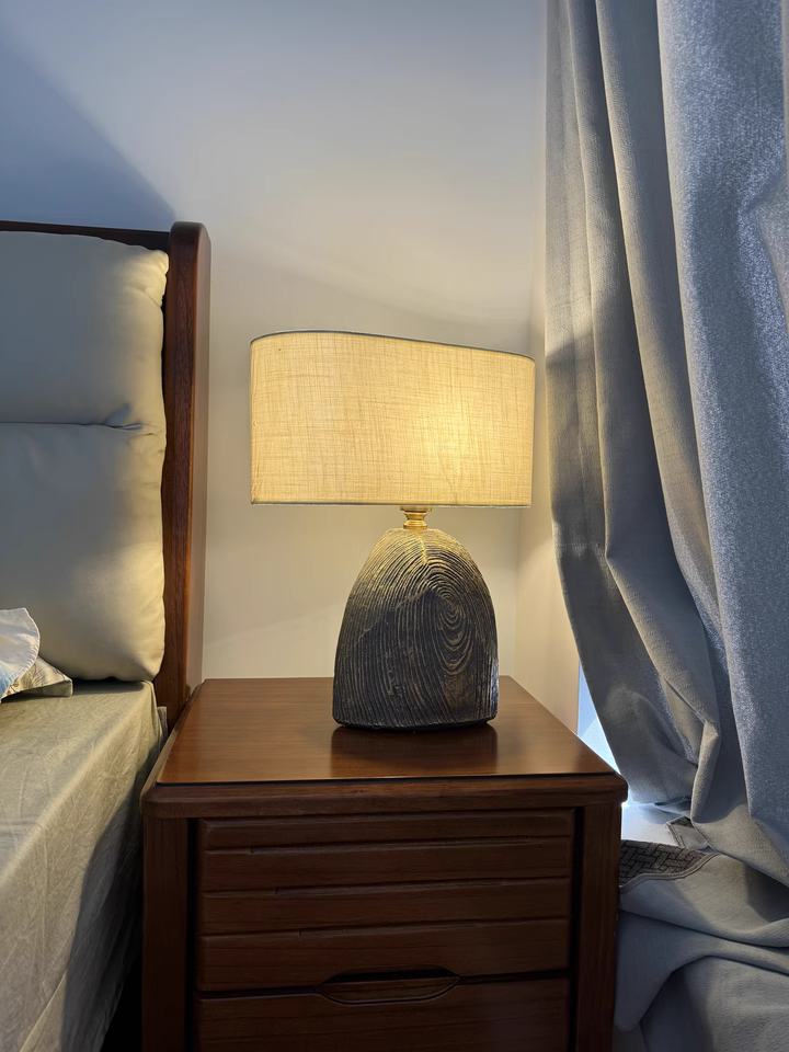 Hushey Resin fabric lamp