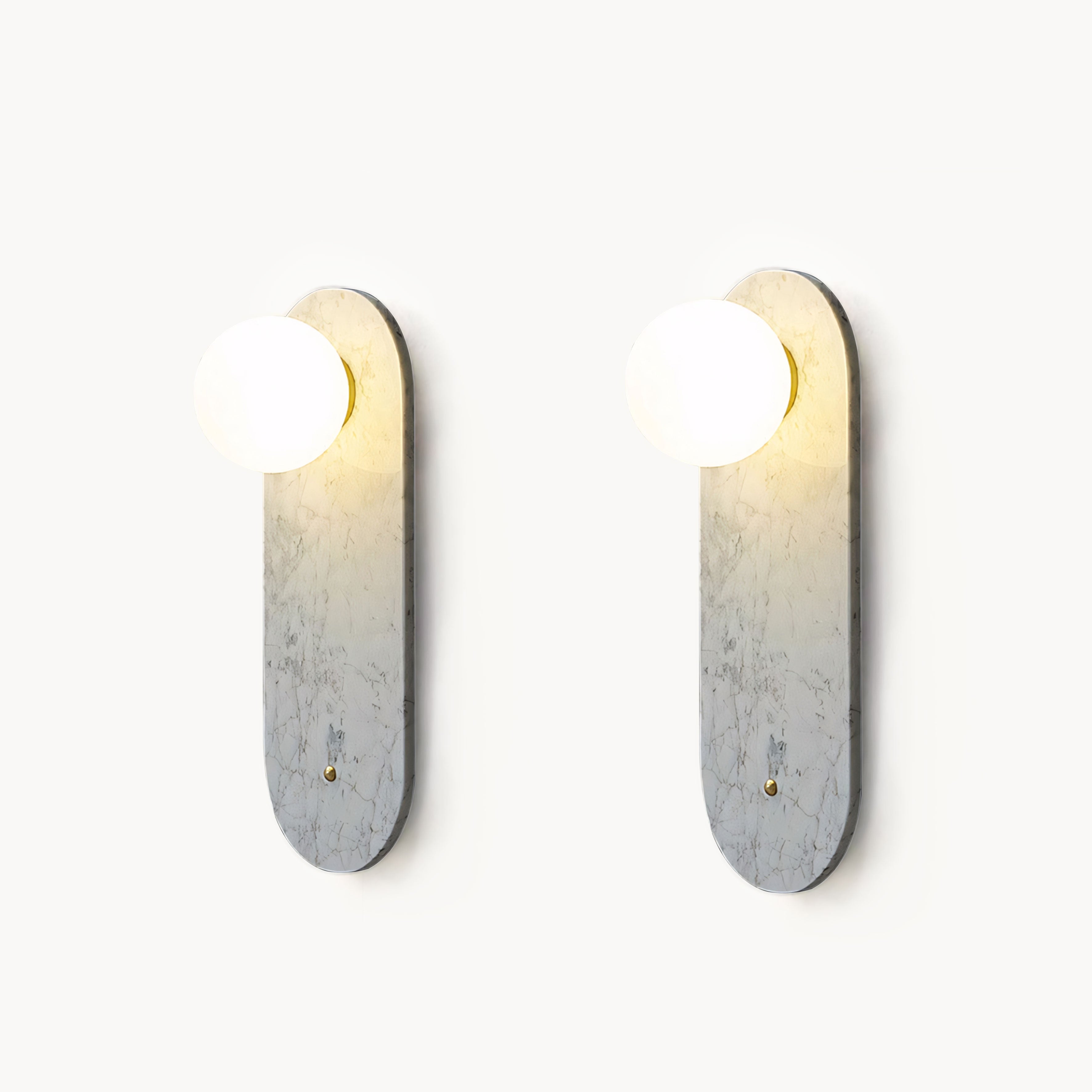Giflen 2pcs marble wall lights bedside lights-A