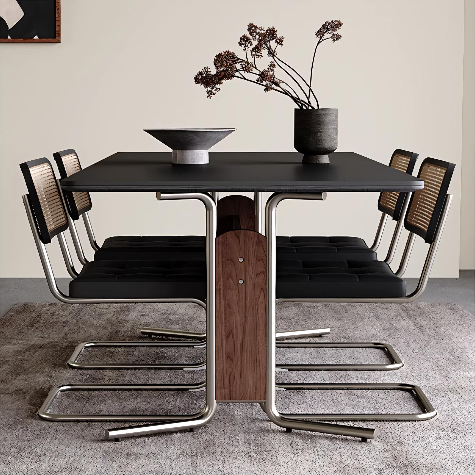 Igsan Sintered stone rectangular dining set