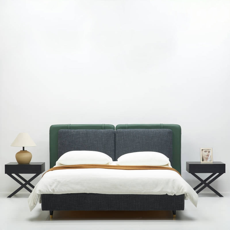 Biltro Leather double bed-A